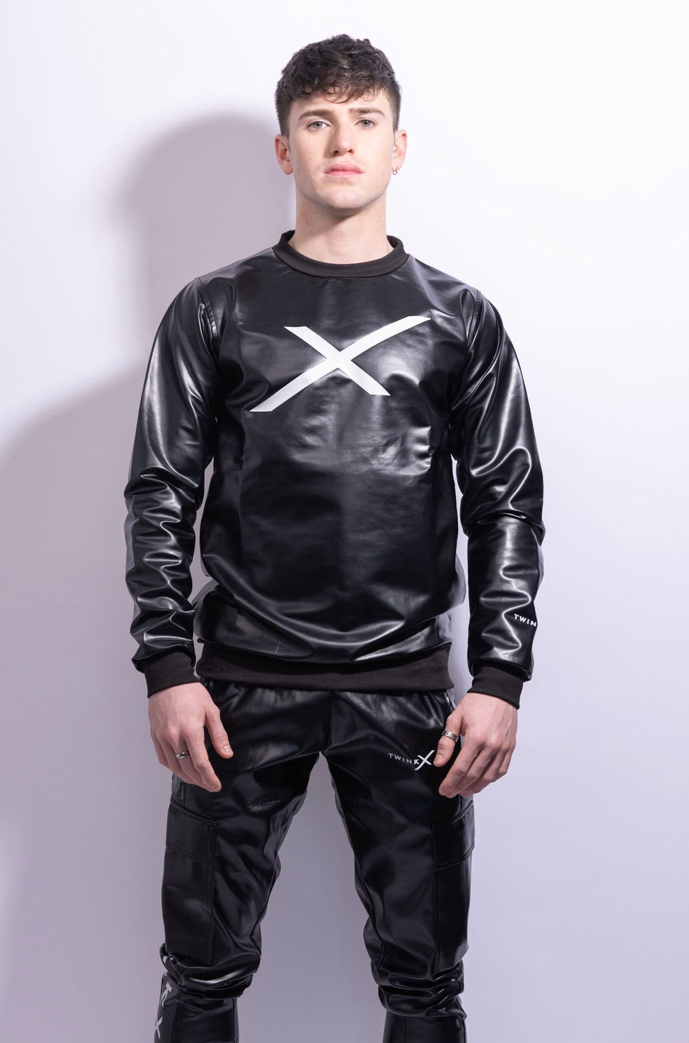 adonis pullover I black I vegan leather
