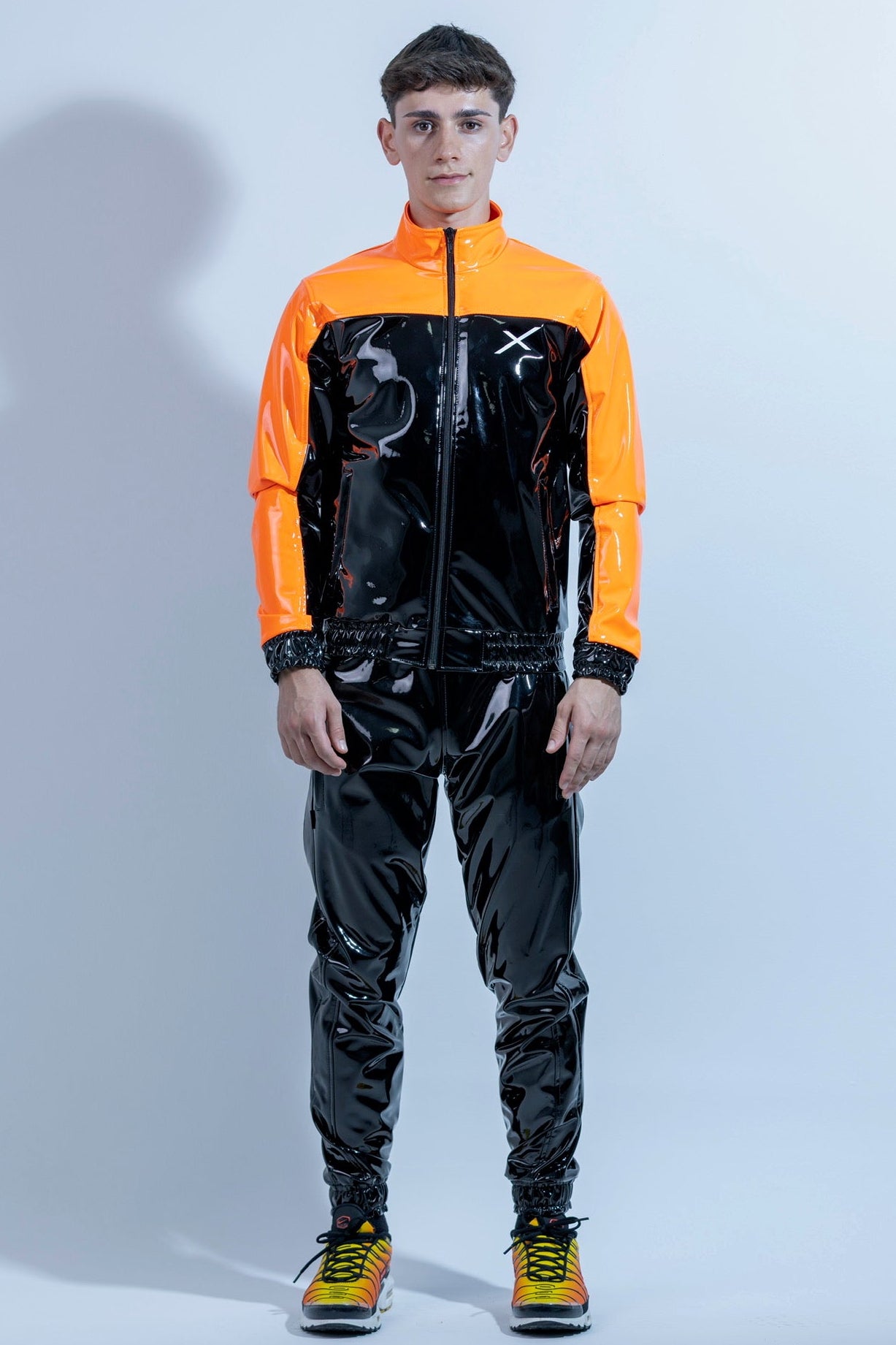 PHOENIX SET I BLACK/NEON ORANGE I PVC PRO