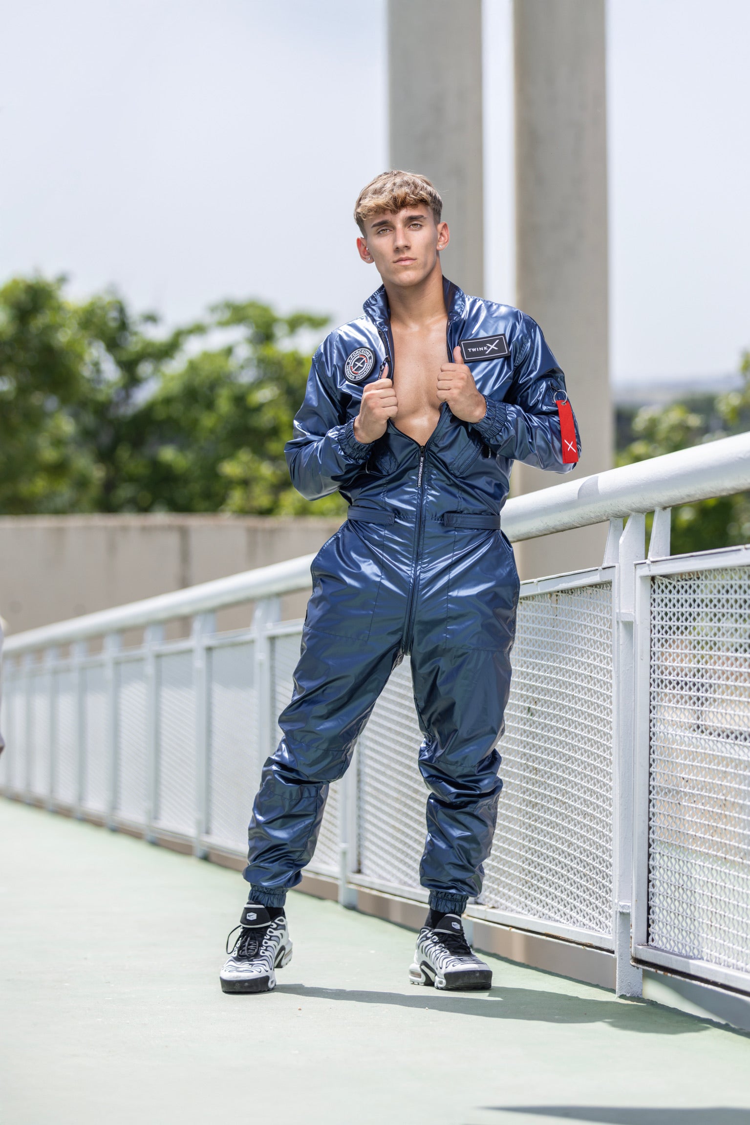 x-force flight suit I iced blue I nylon PRO