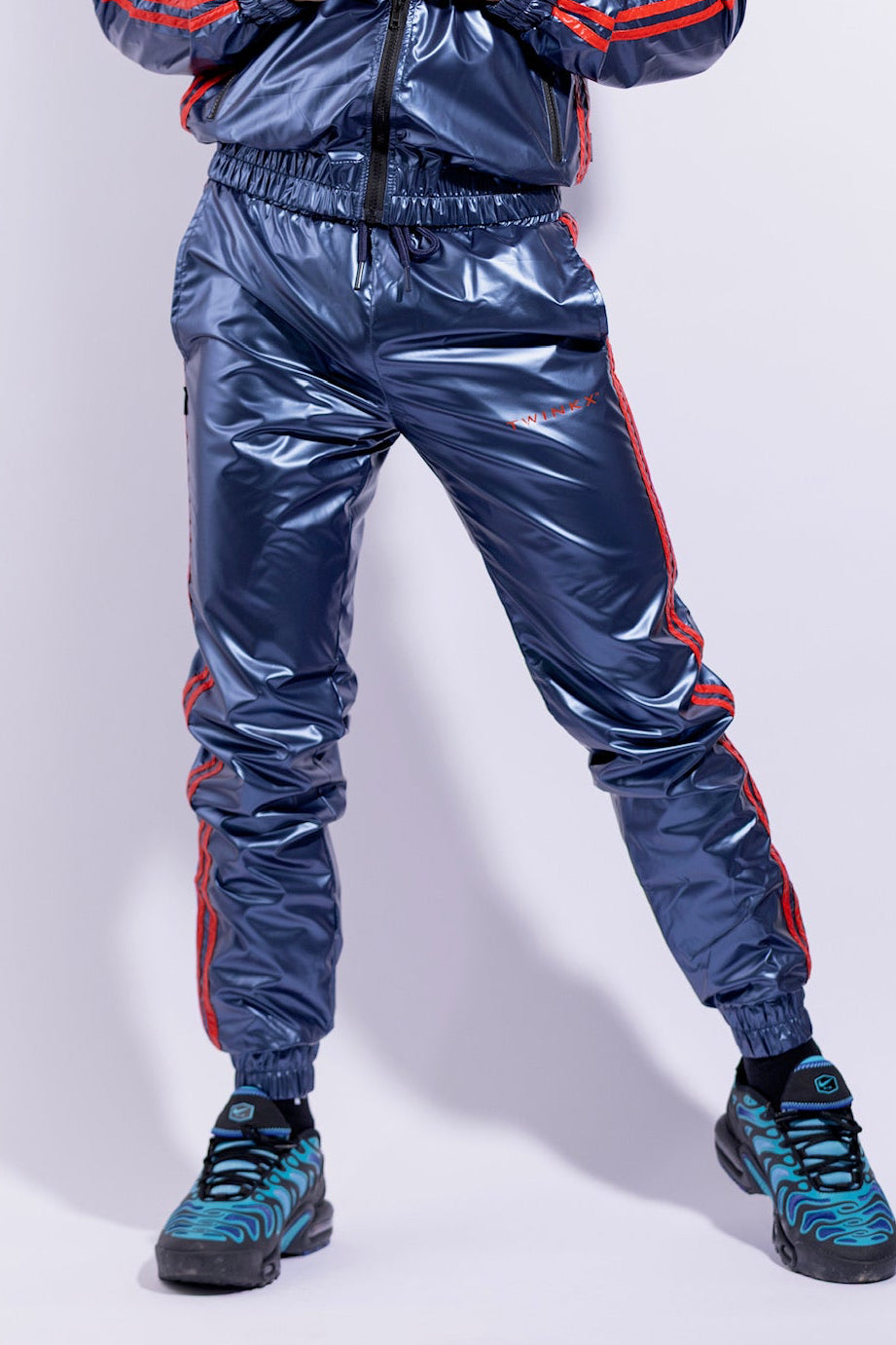 hero pants I iced blue/ red I nylon pro