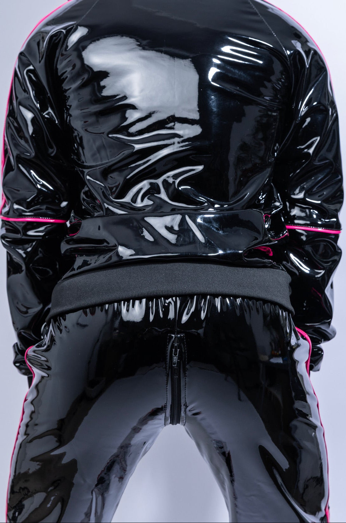 superhero pants I black/pink I pvc pro