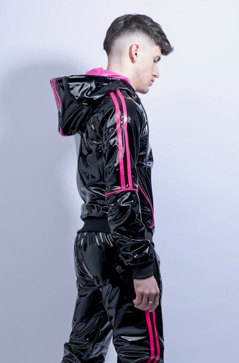 superhero jacket I black/pink I pvc pro