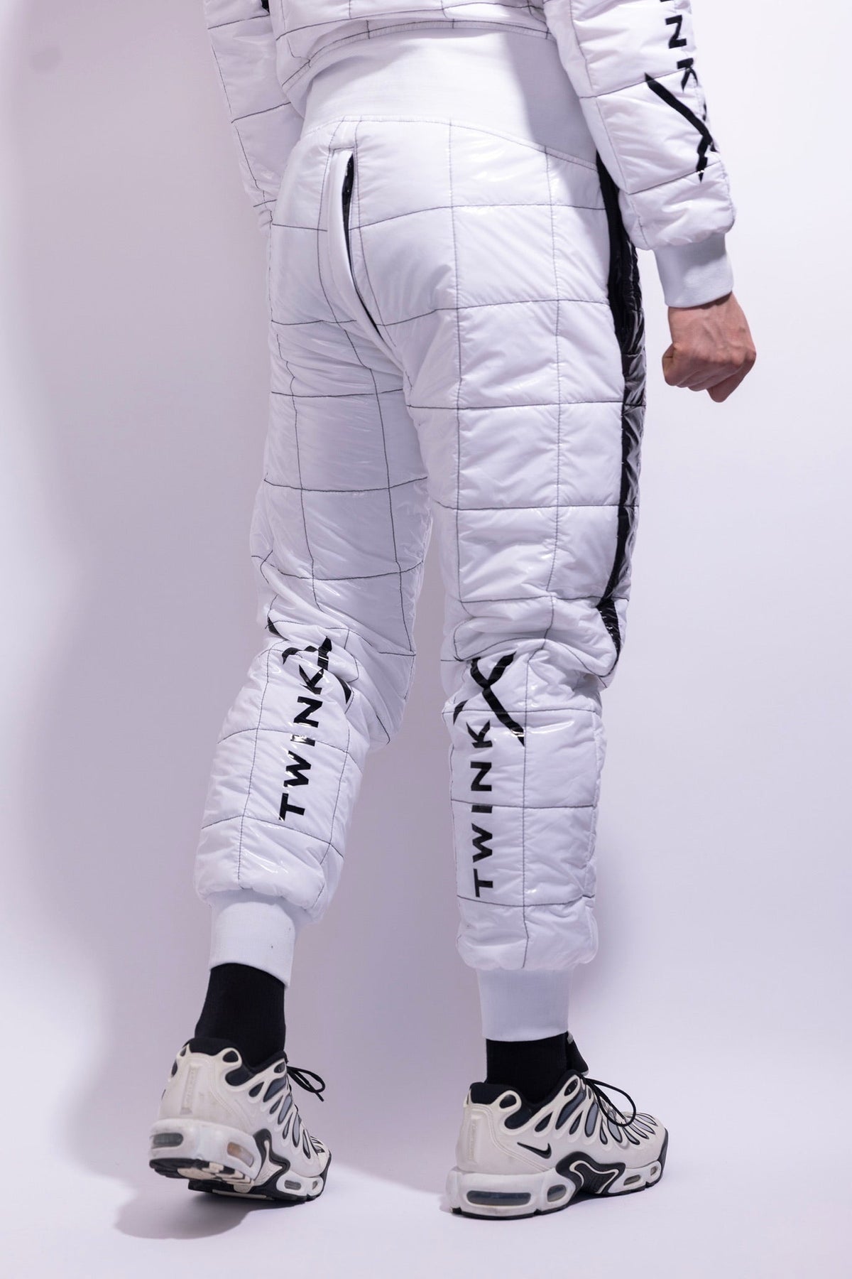 hot lap racing suit I white/black I nylon pro
