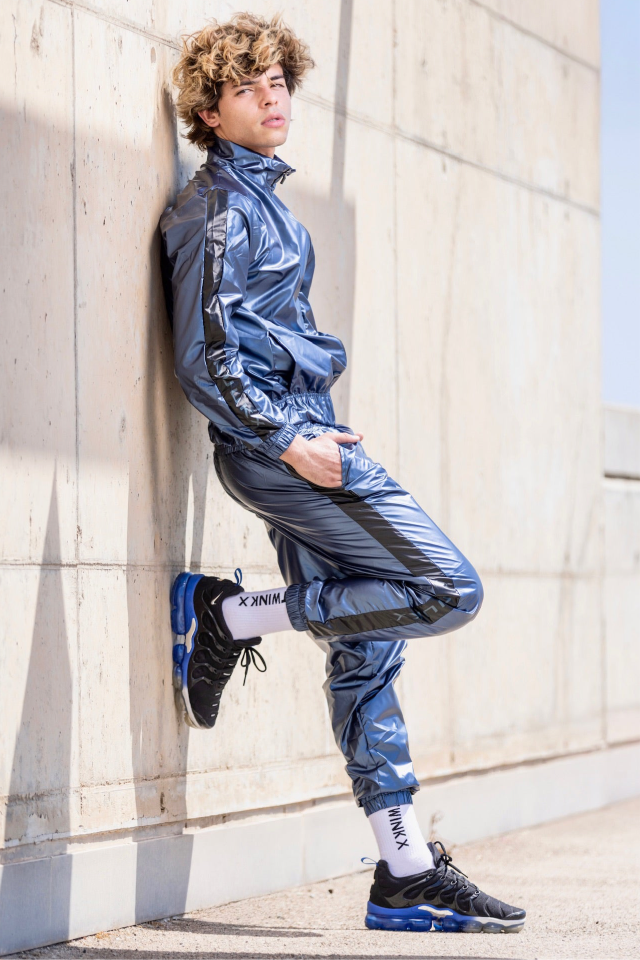 MIDNIGHT Suit – ICED Blue/Black NYLON PRO | Frozen Gloss Finish