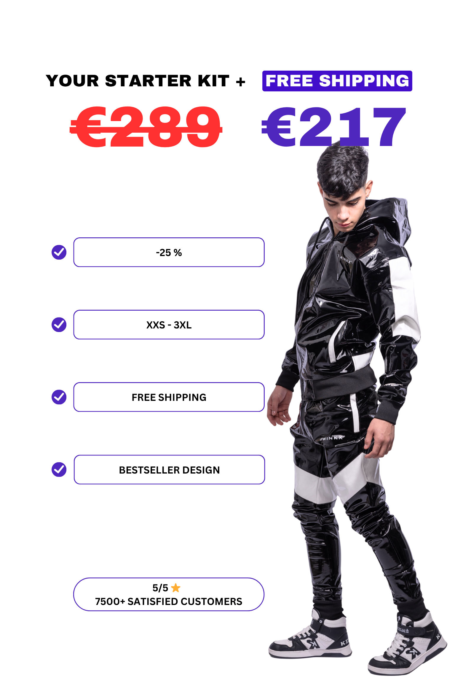 DATEMATE SET I BLACK/WHITE I PVC PRO