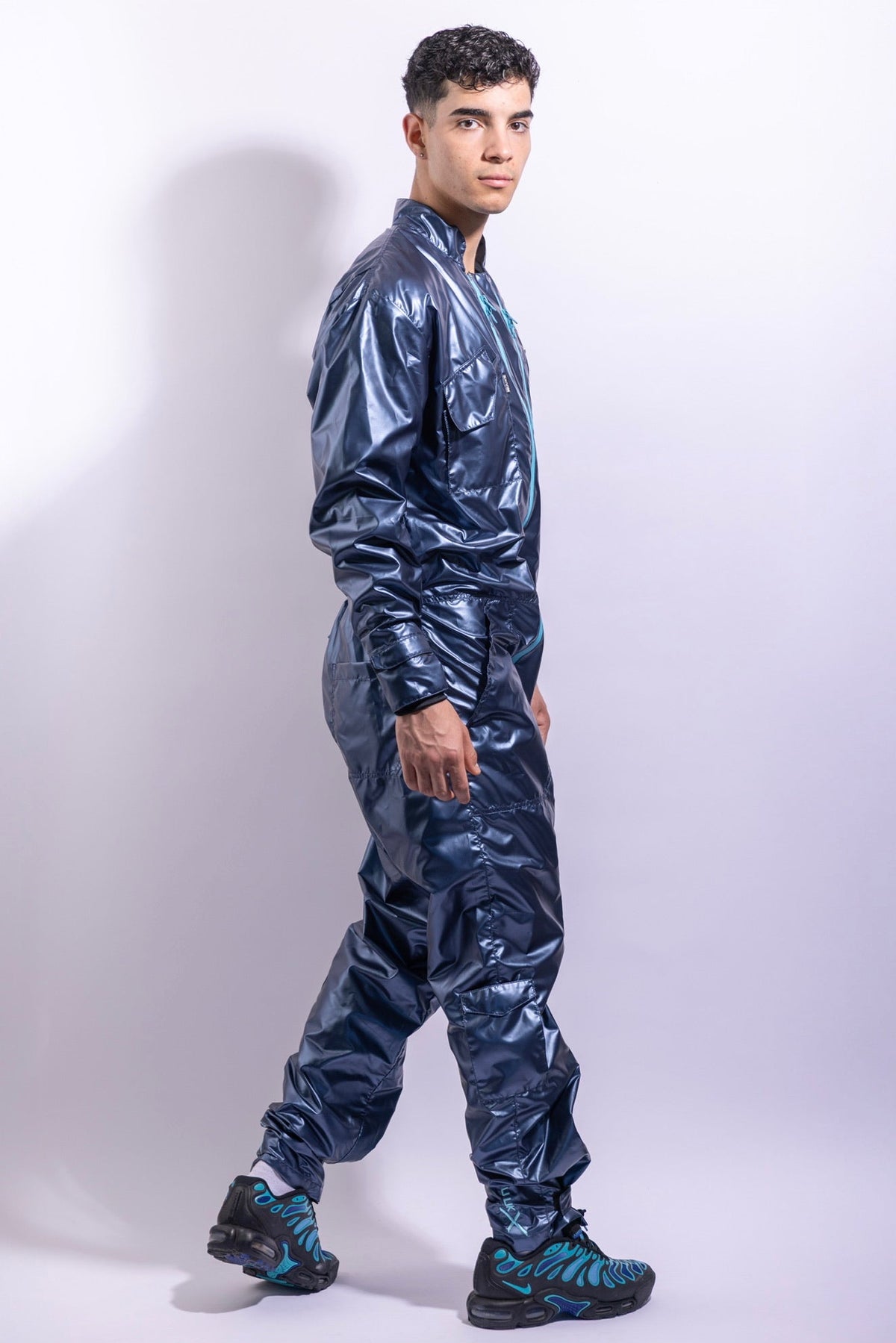 freefall flight suit I iced blue/neon blue I nylon pro