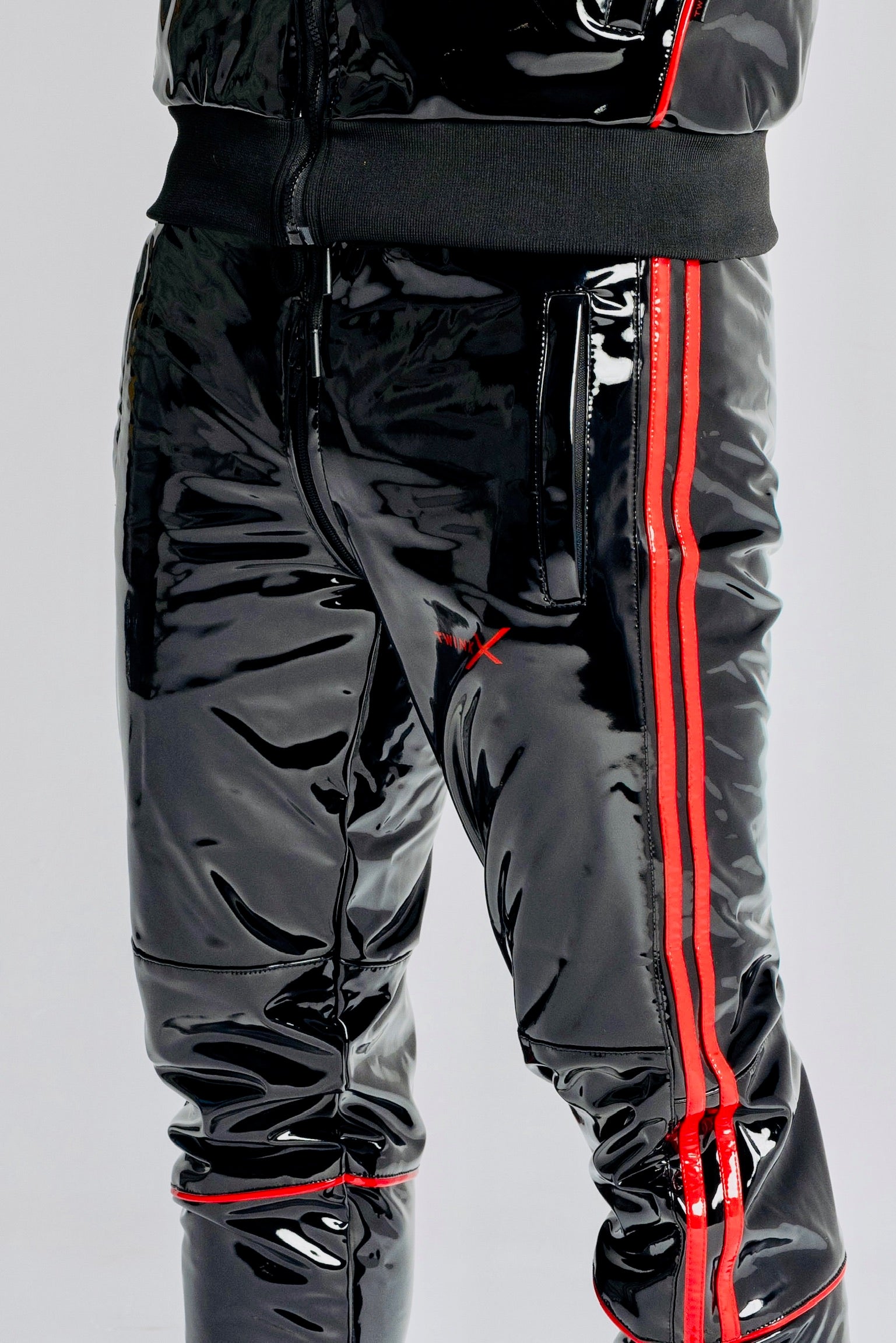 superhero pants I black/red I pvc pro
