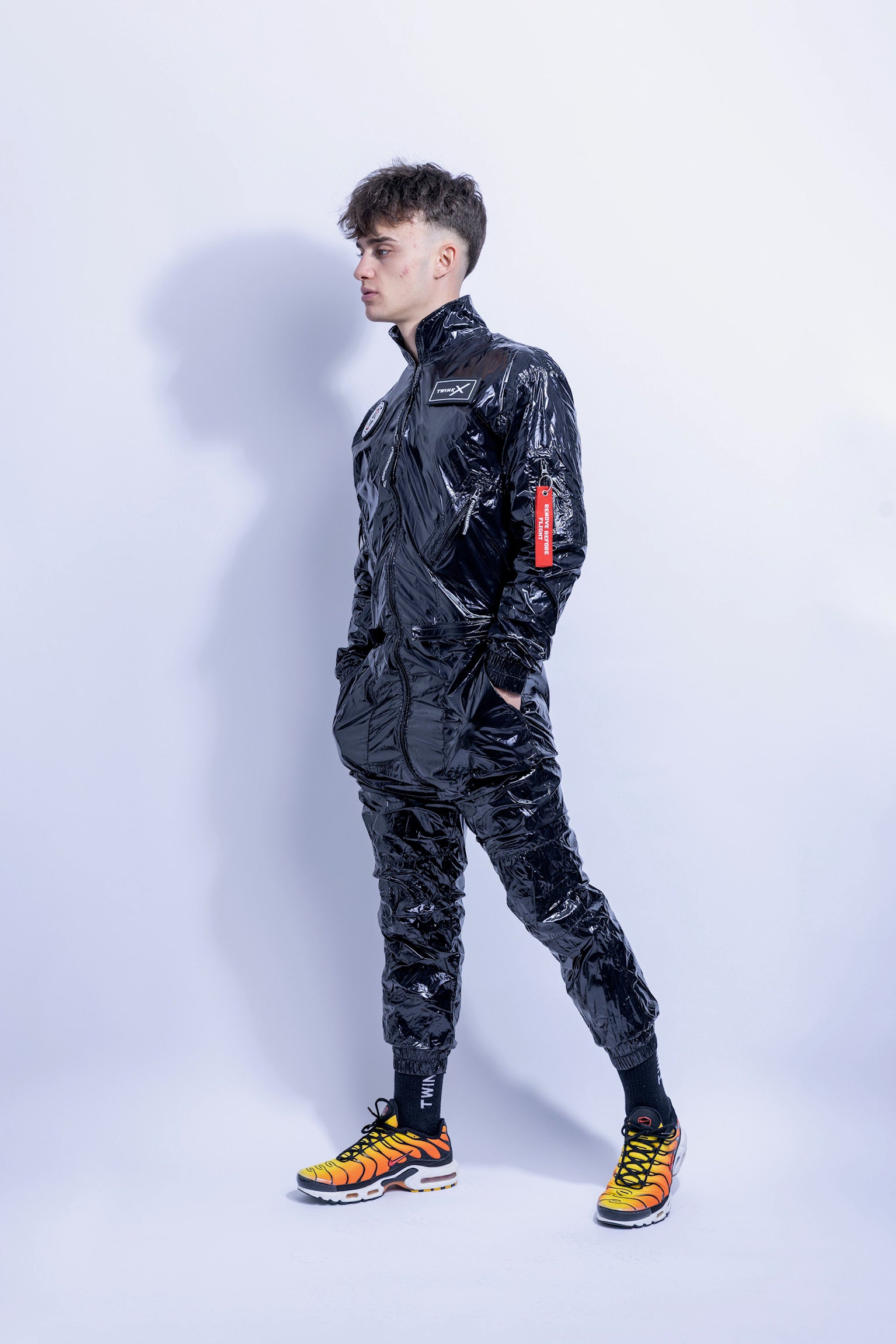 x-force flight suit I shiny black I nylon PRO