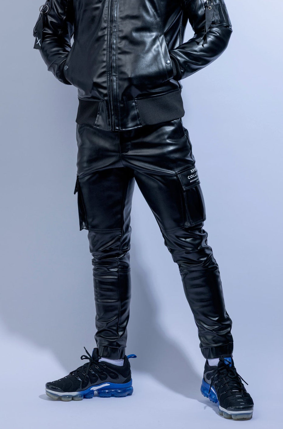 x-force pilot pants I black I vegan leather