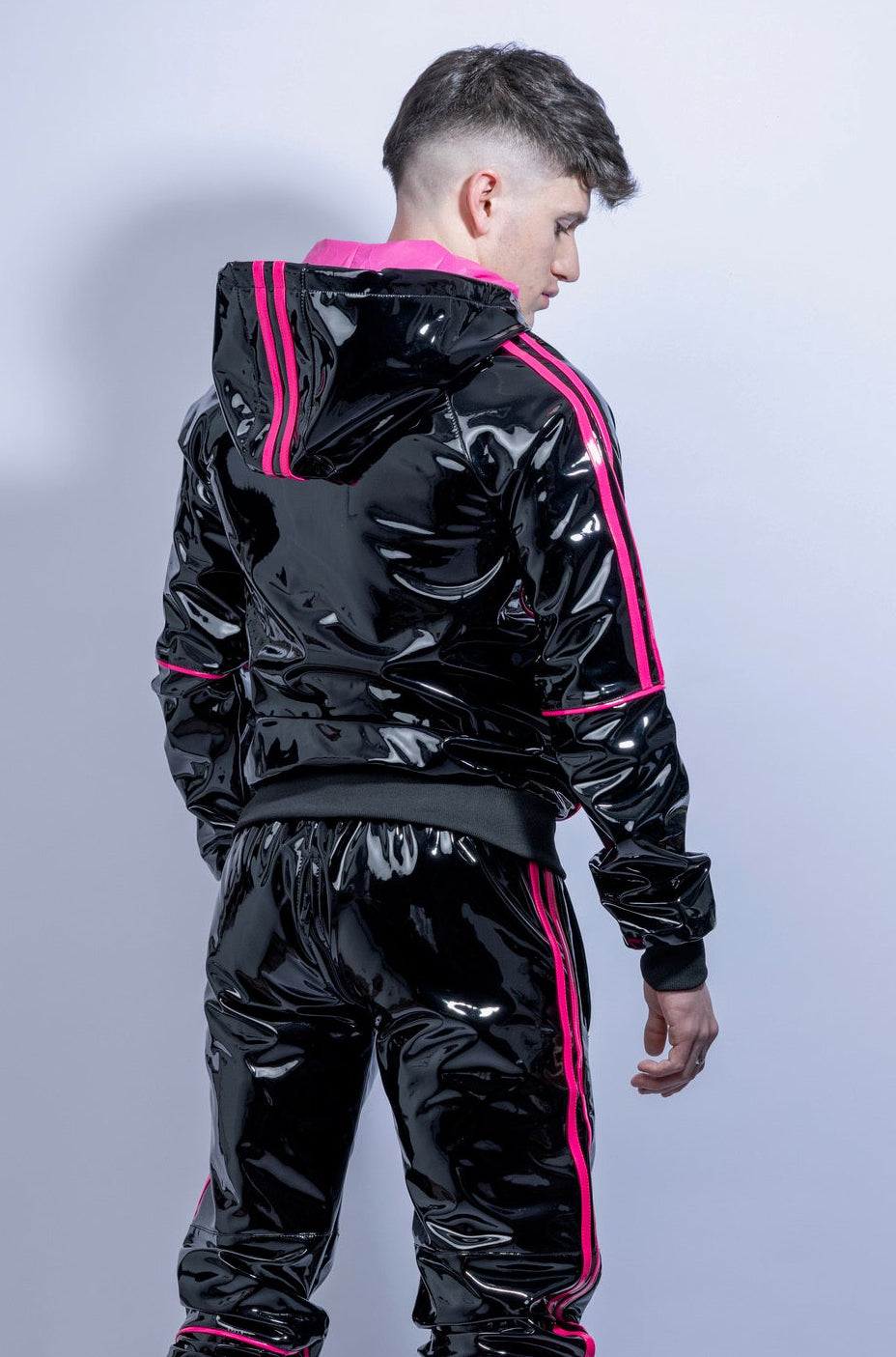 superhero jacket I black/pink I pvc pro