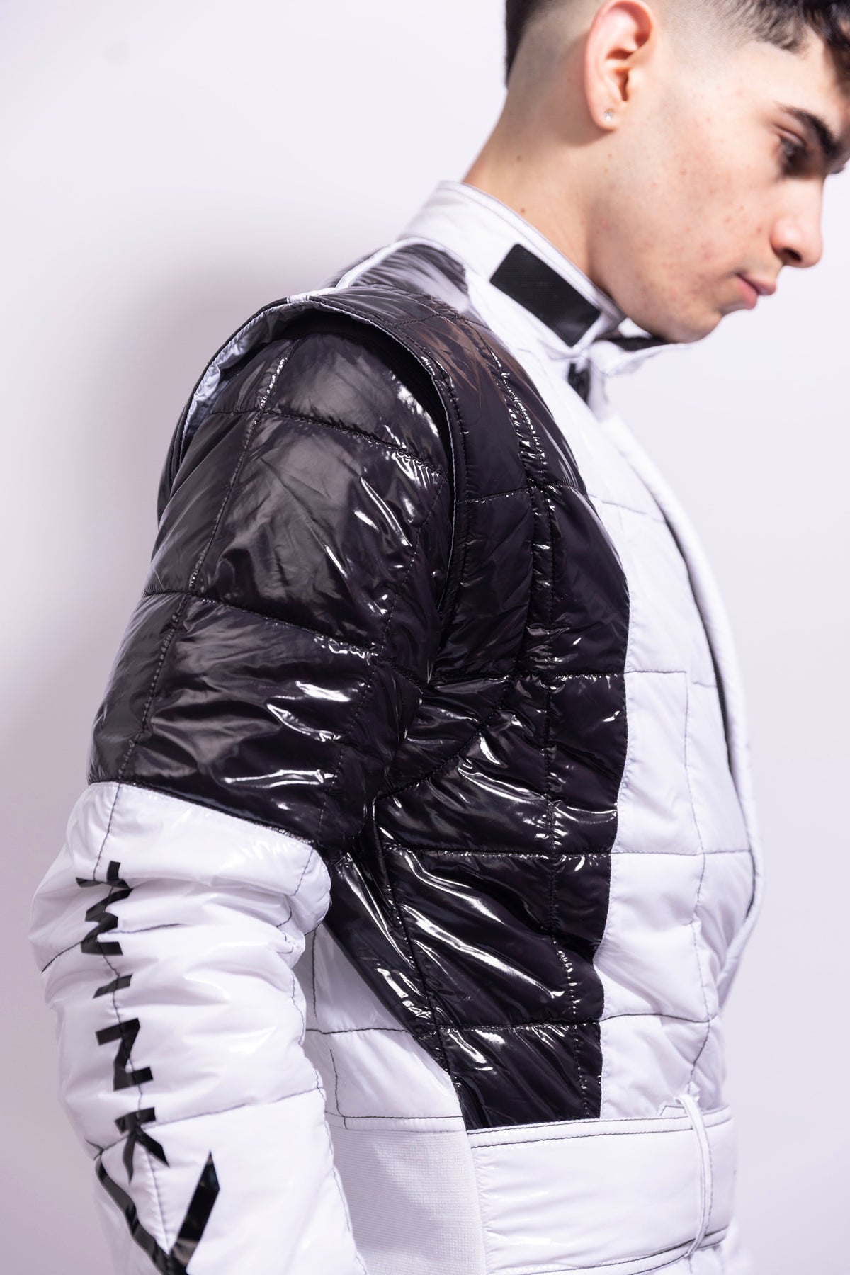 hot lap racing suit I white/black I nylon pro