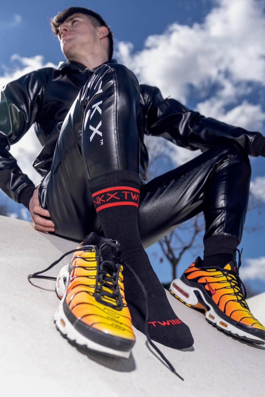 crew sox I black/red