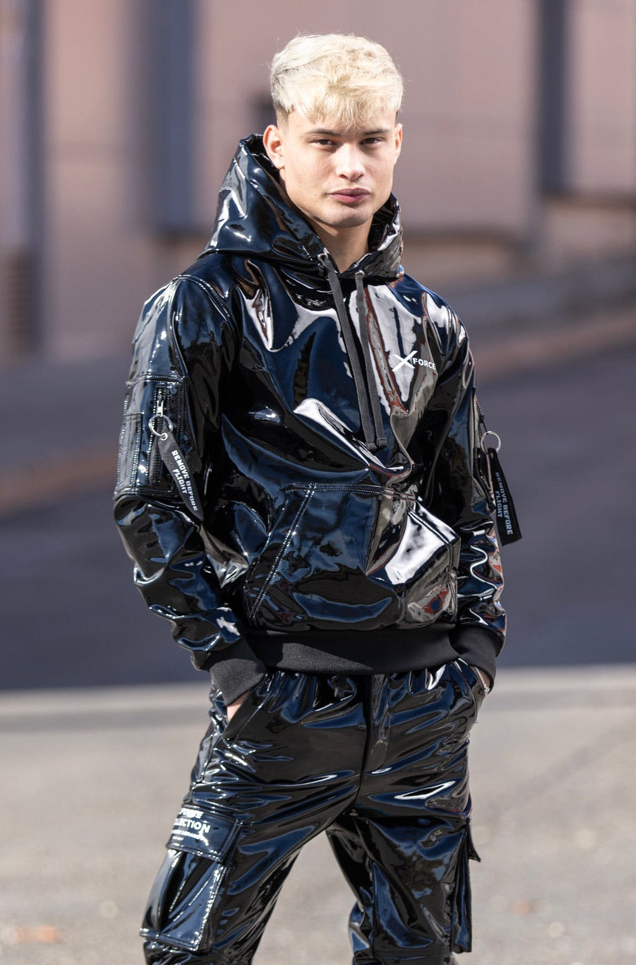 x-force flight hoodie I black I pvc pro