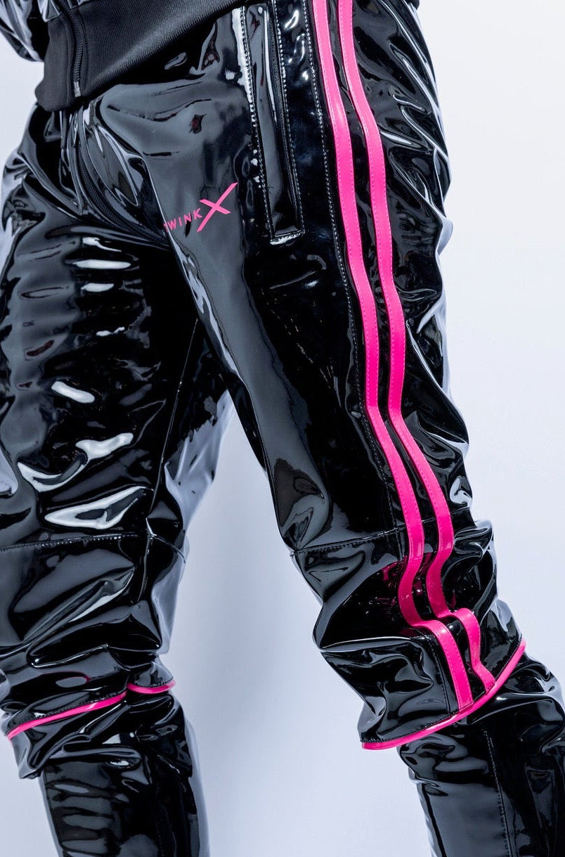 superhero pants I black/pink I pvc pro