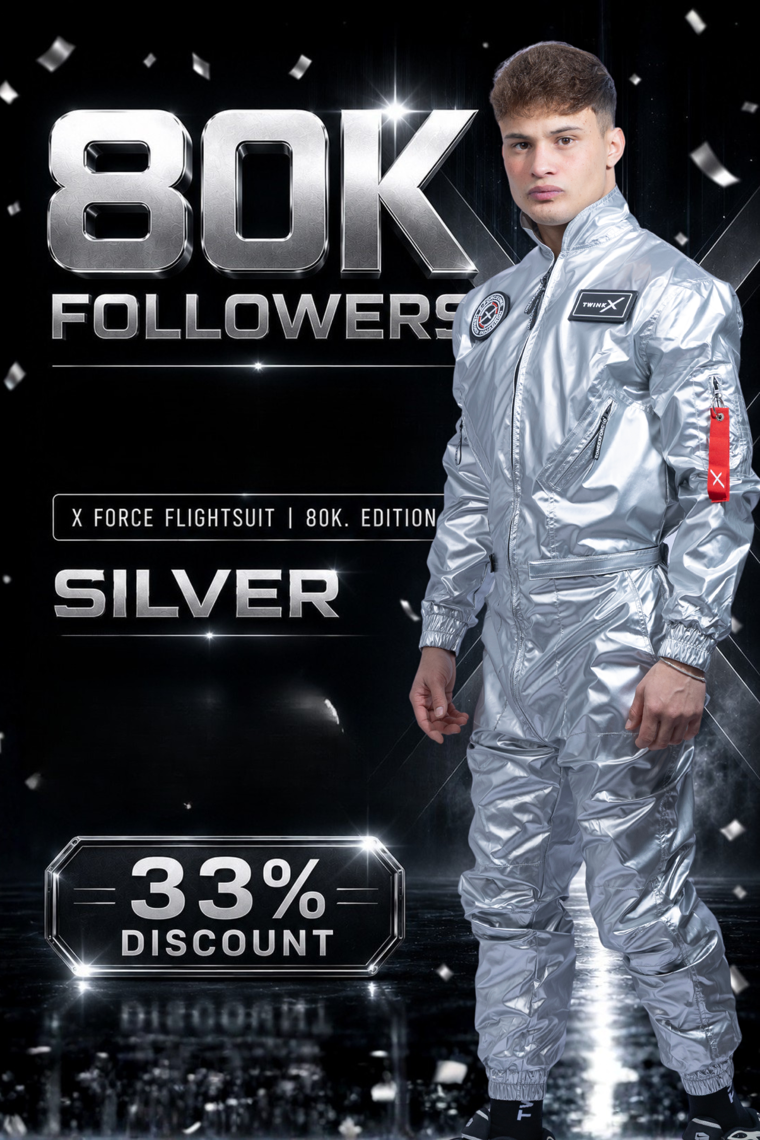 x-force flight suit I iced silver I nylon PRO
