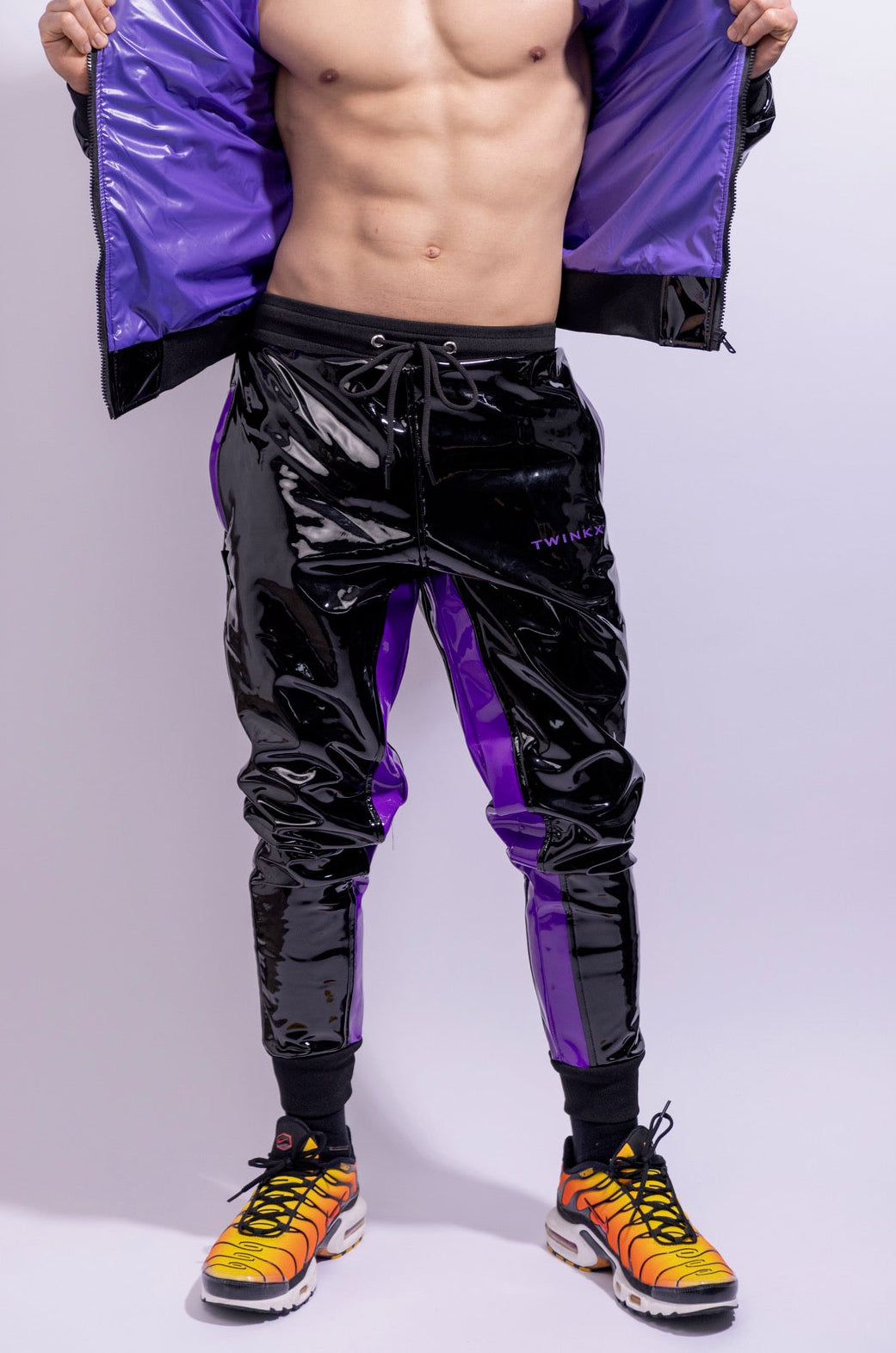 datingstar pants I black/purple I pvc pro