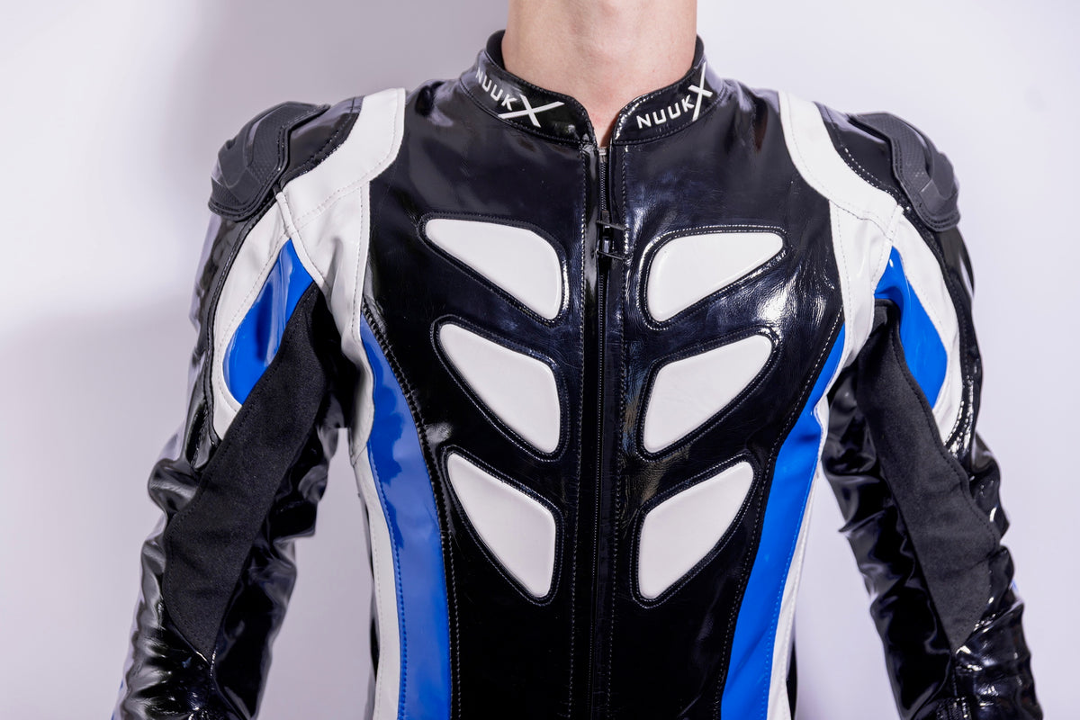 dominium racing suit I black/blue I pvc pro+