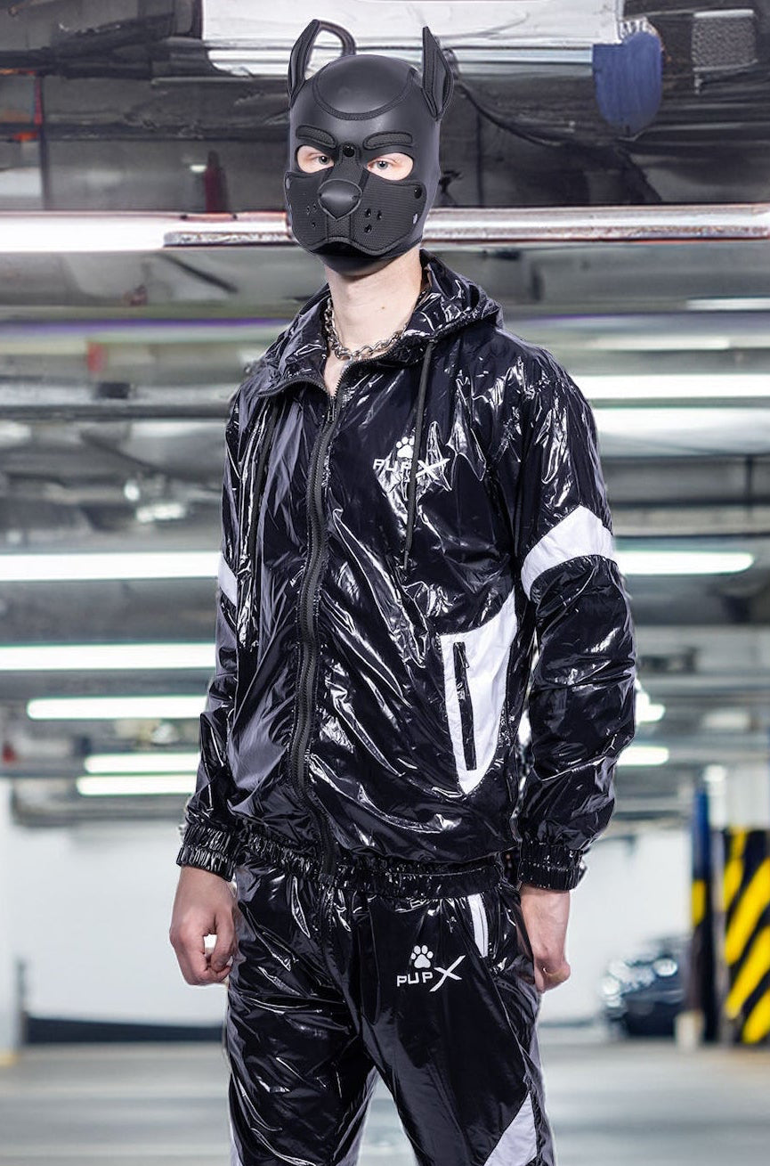 bark jacket I black/white I nylon pro