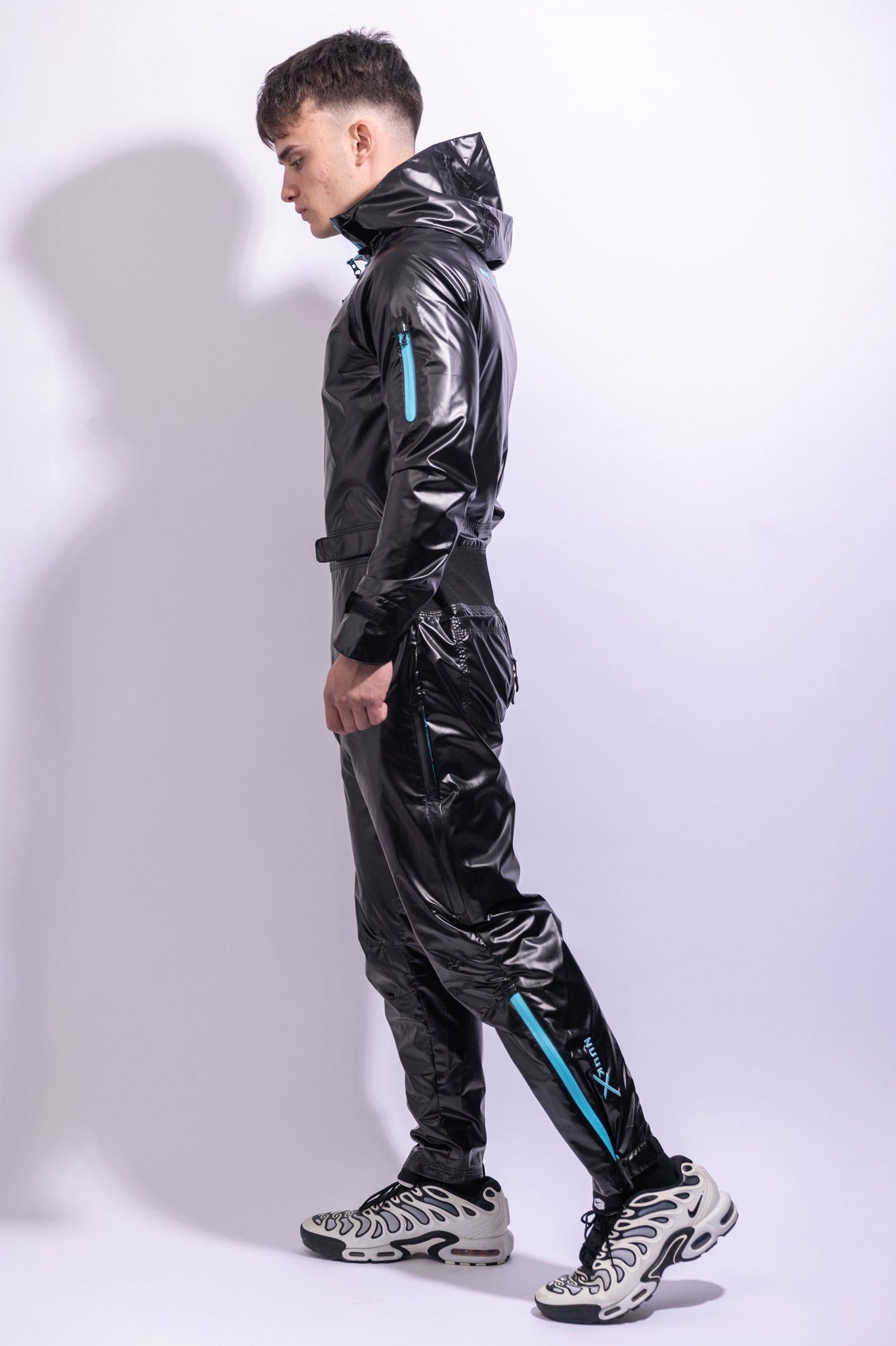 come.x.play fullsuit I iced black/neon blue I nylon pro