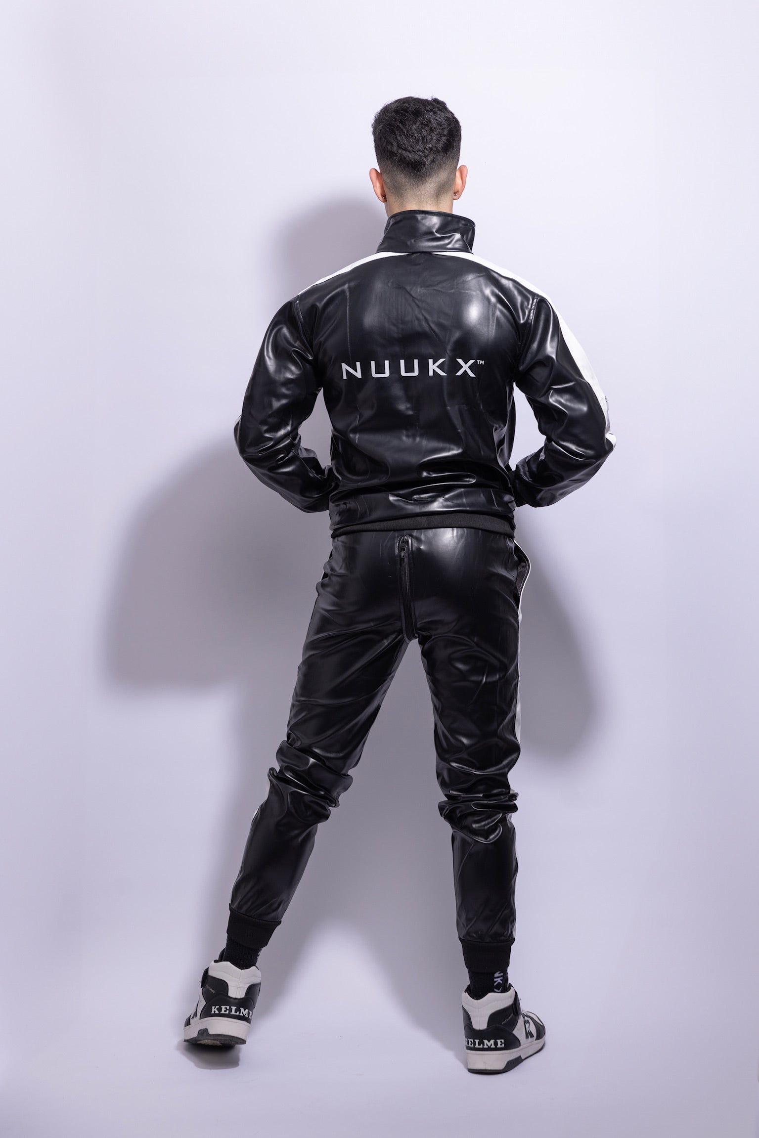 midnight tuned set I black/white I vegan leather