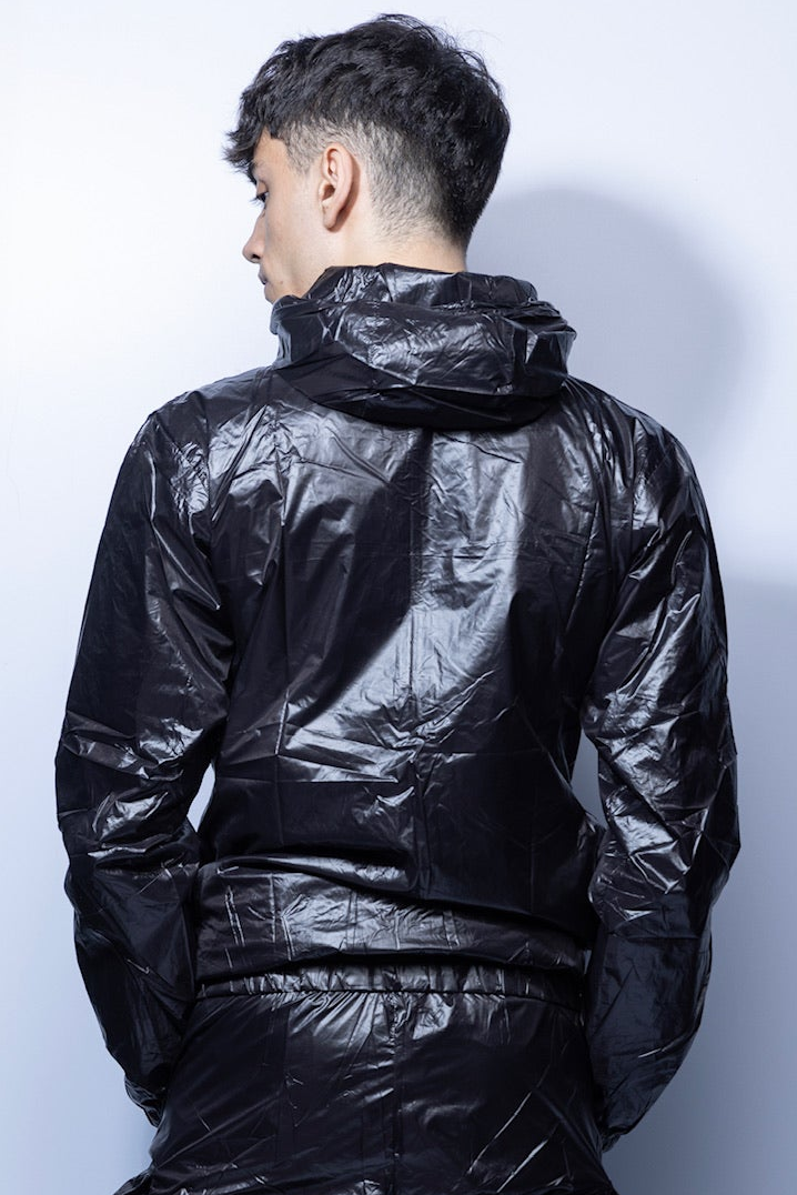 adonic jacket I black shine I nylon