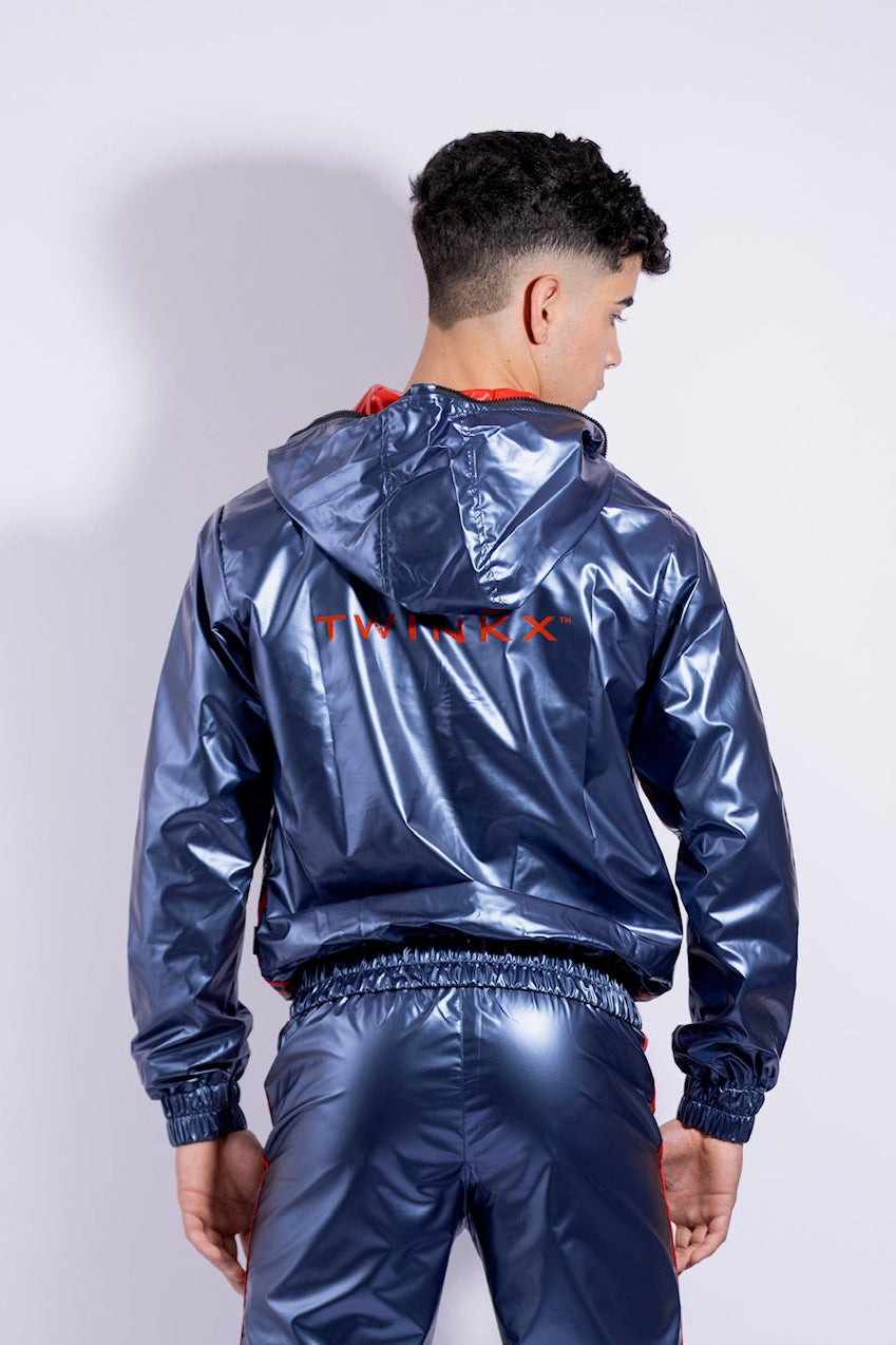 hero jacket I iced blue/ red I nylon pro