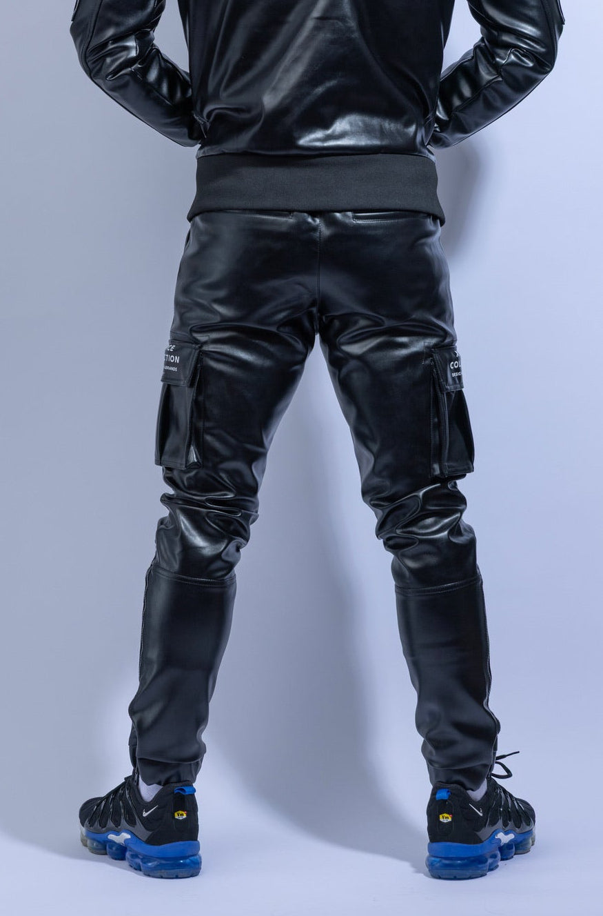 x-force pilot pants I black I vegan leather