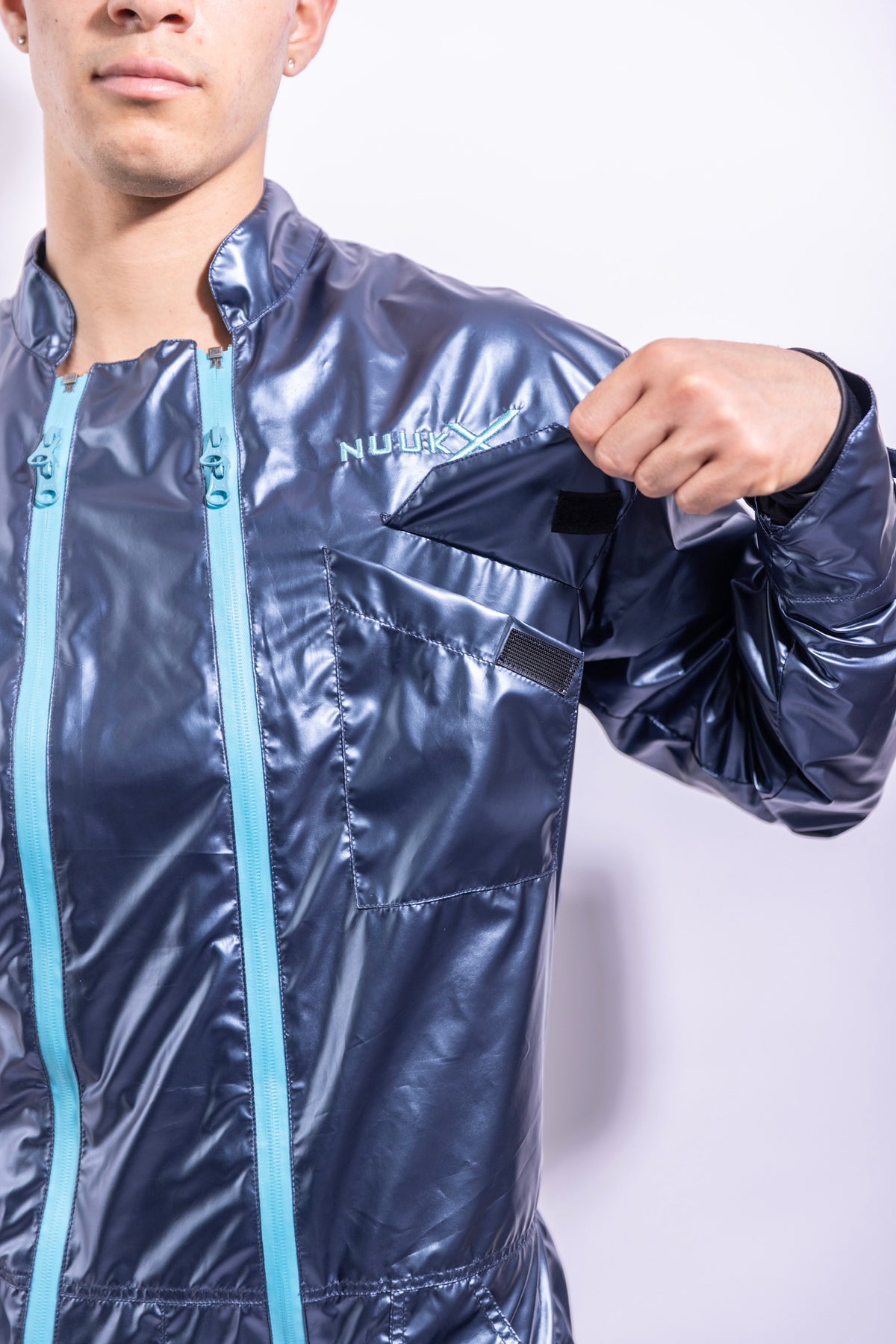 freefall flight suit I iced blue/neon blue I nylon pro