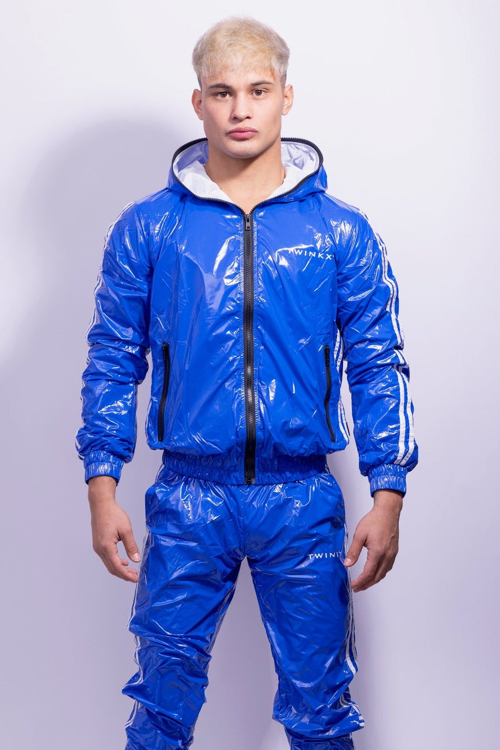 hero jacket I royal blue/white I nylon pro
