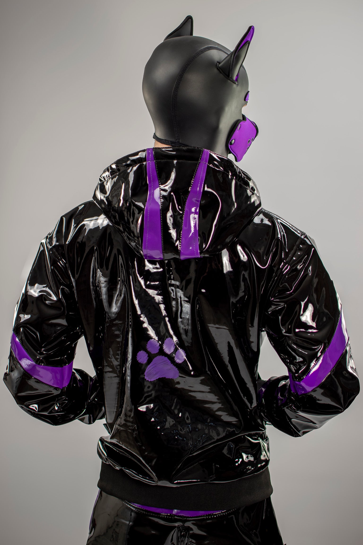 bark jacket I black/purple I pvc pro