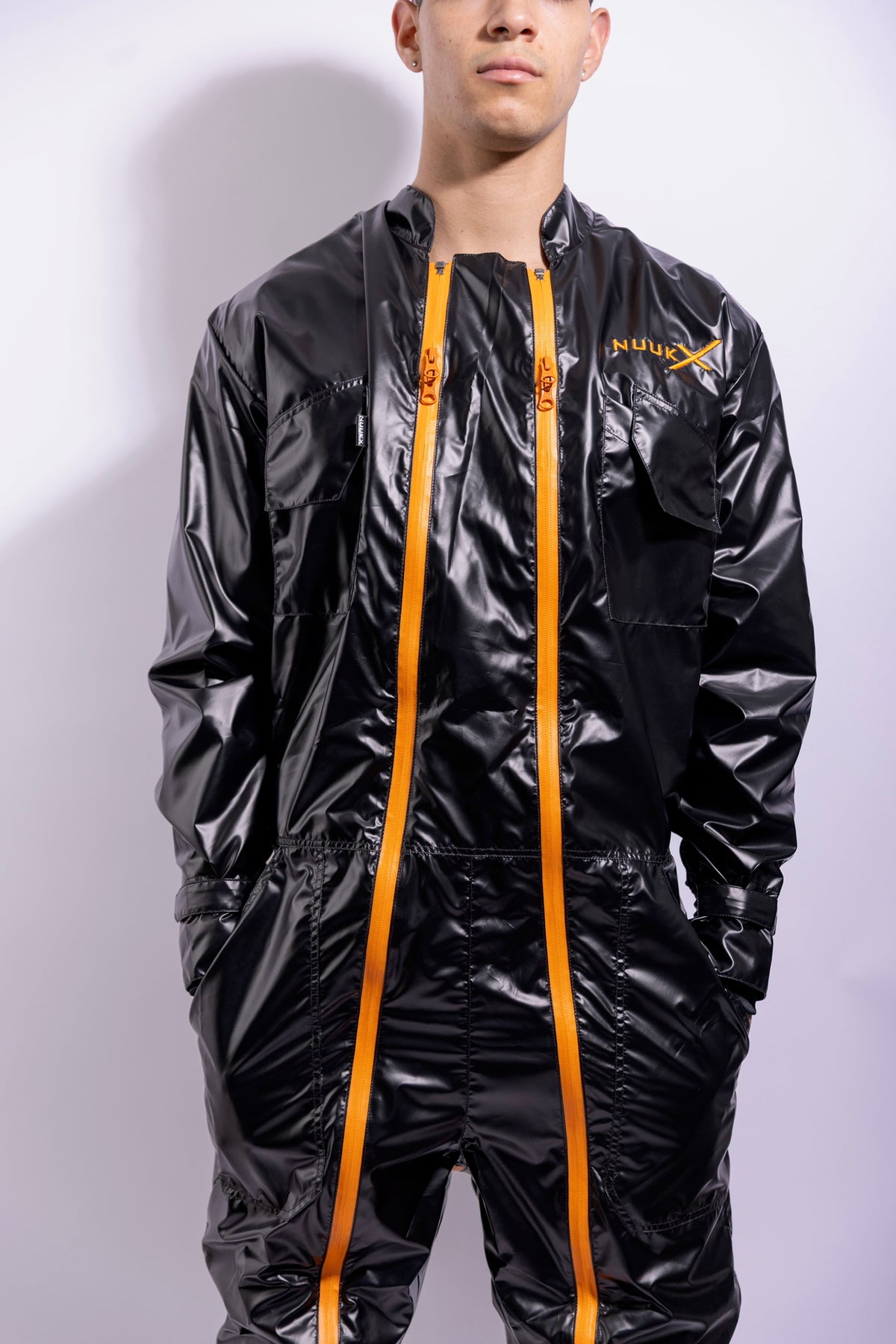 freefall flight suit I iced black/neon orange I nylon pro