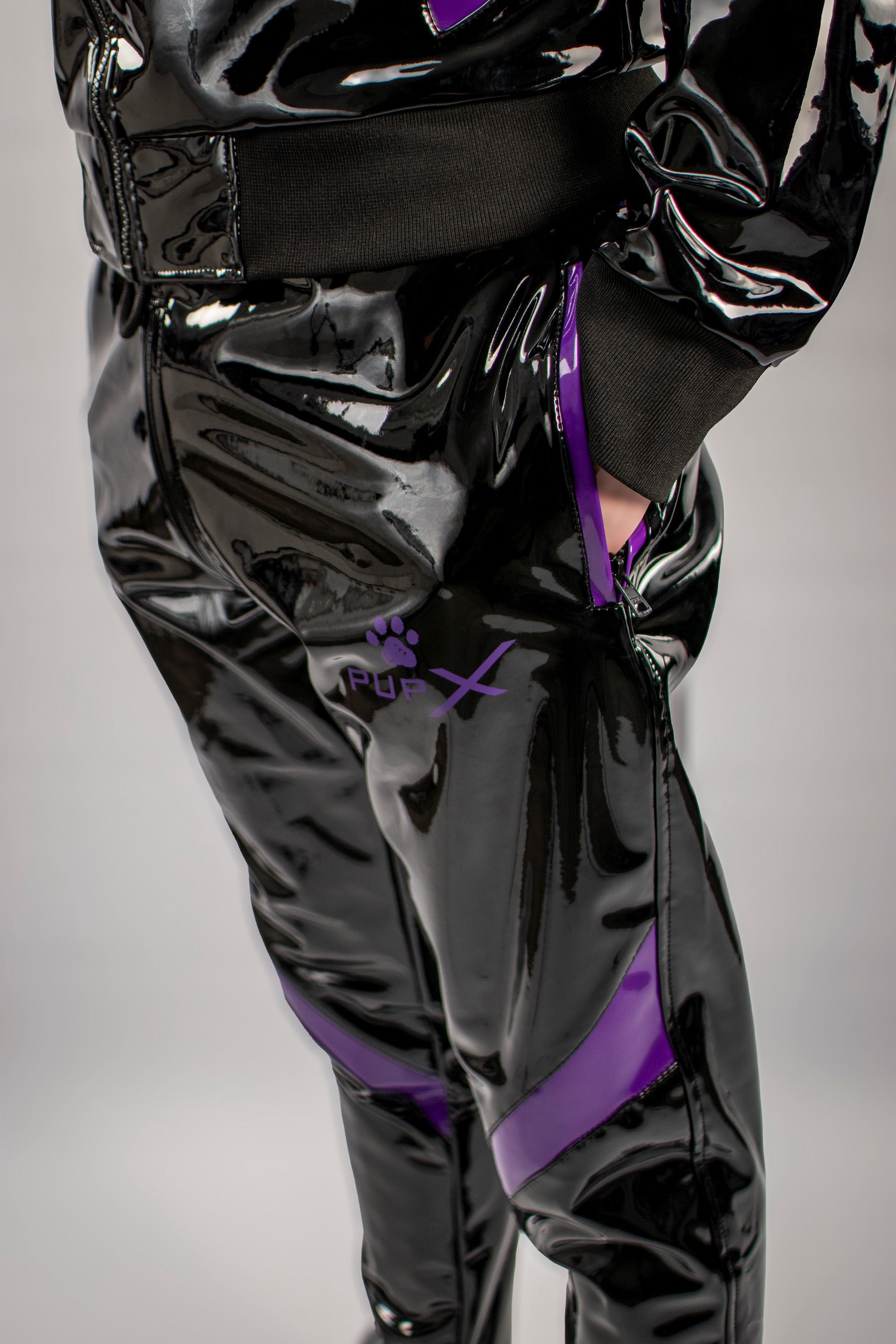 bark pants I black/purple I pvc pro