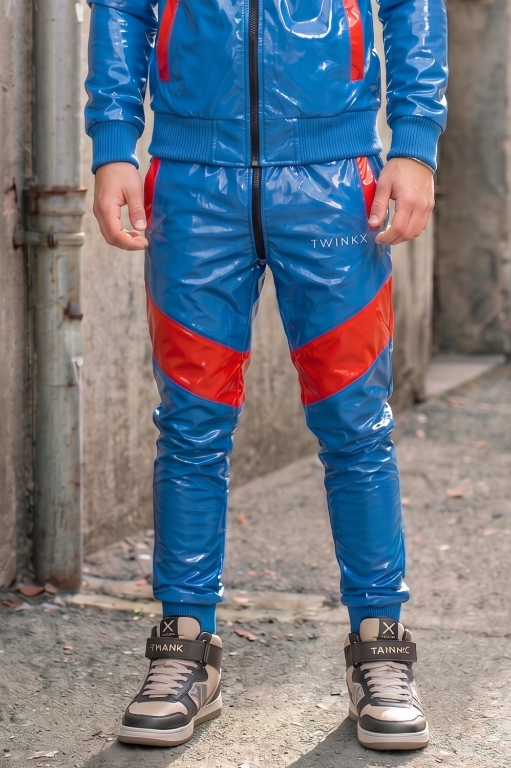 datemate pants I blue/red I pvc pro