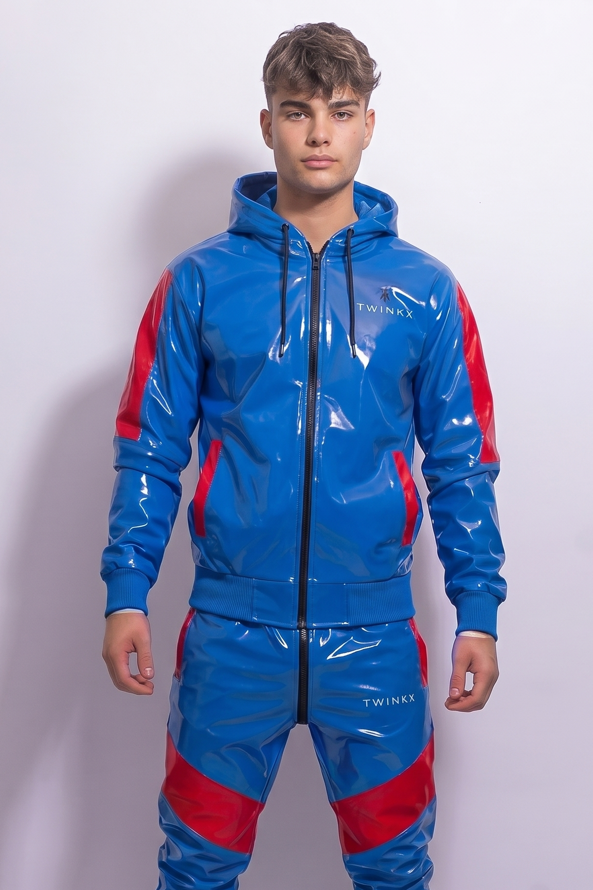 datemate jacket I blue/red I pvc pro