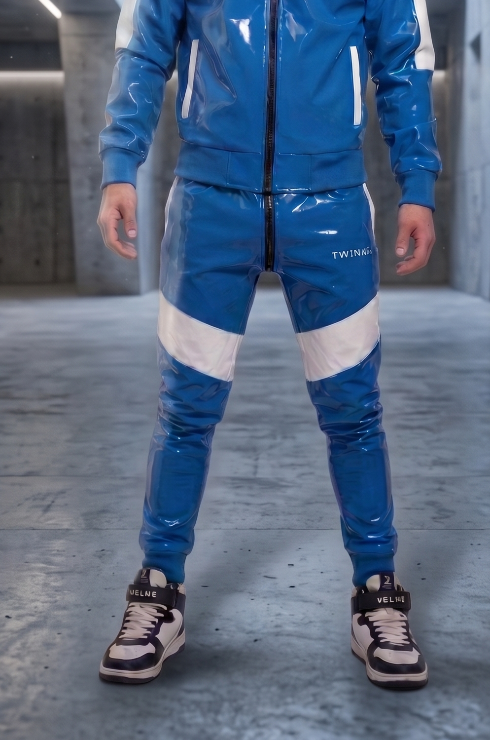 datemate pants I blue/white I pvc pro