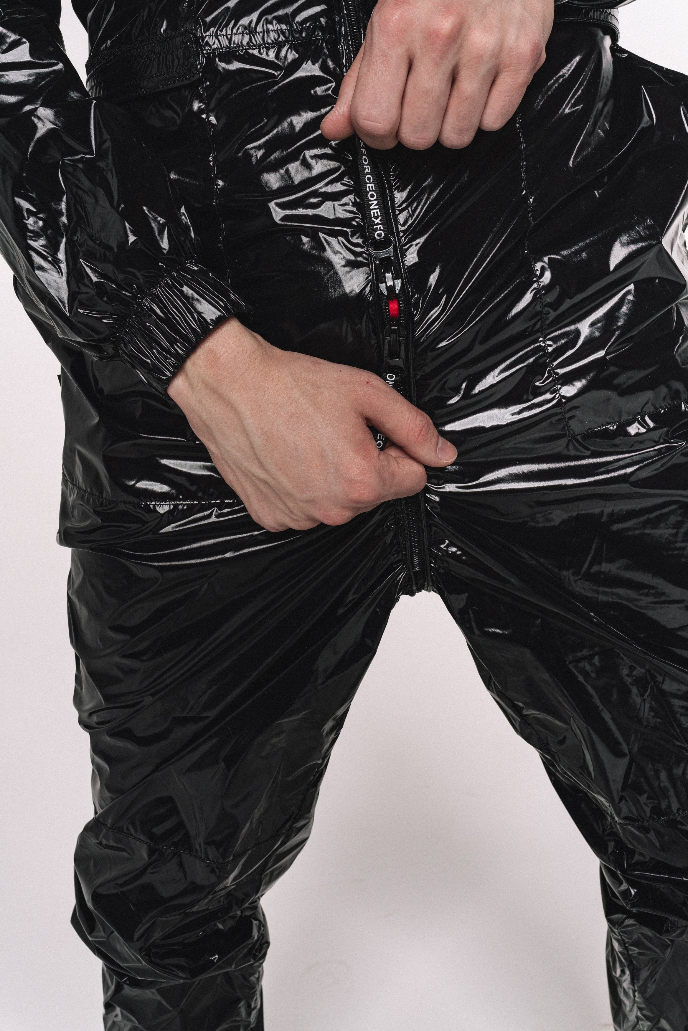 x-forceone flight suit I shiny black I nylon PRO
