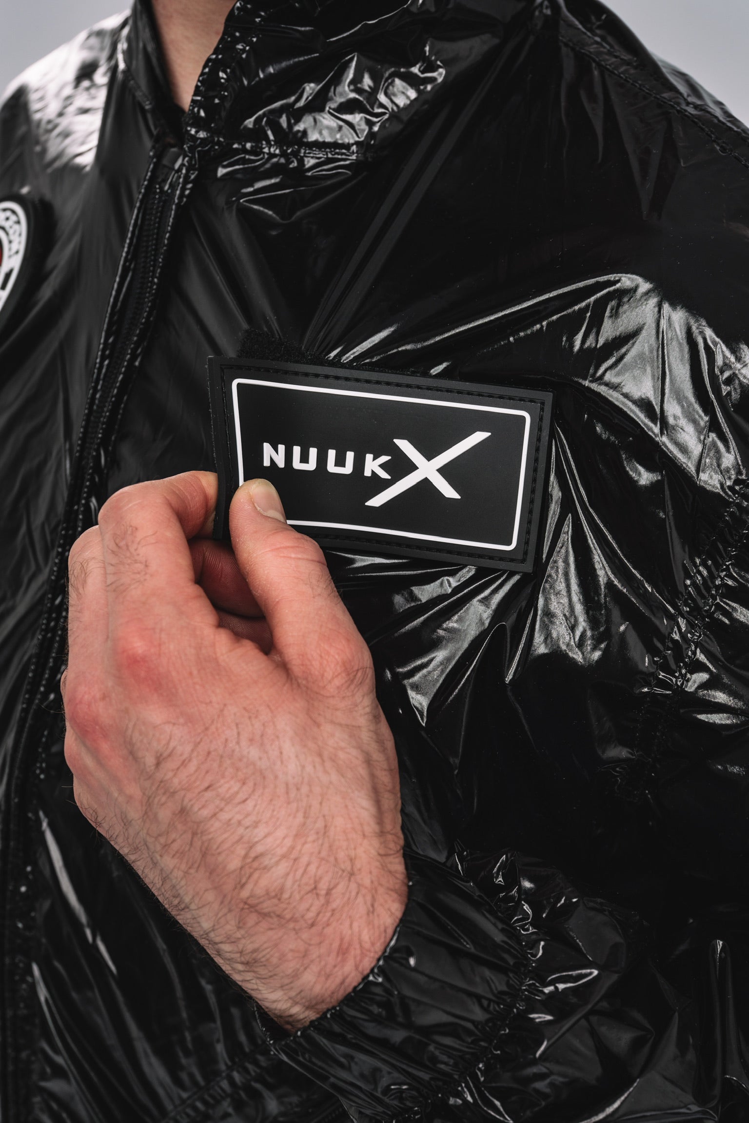 x-forceone flight suit I shiny black I nylon PRO