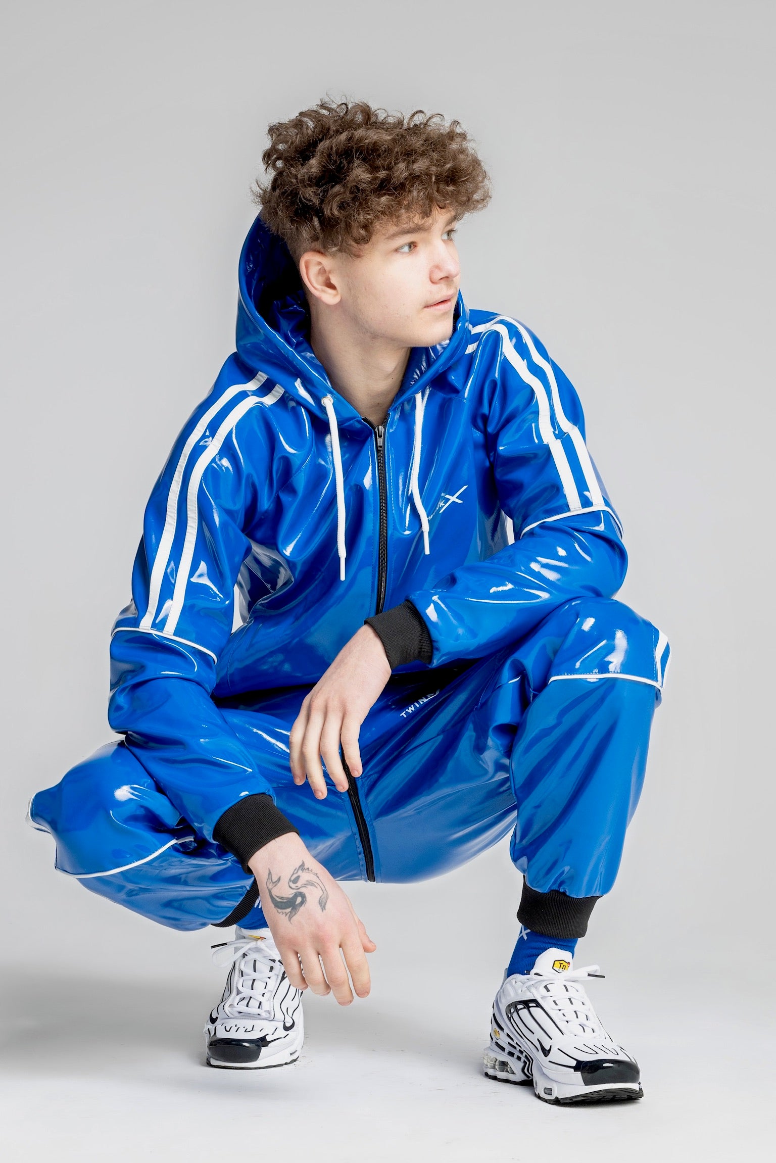 superhero pants I blue/white I pvc pro