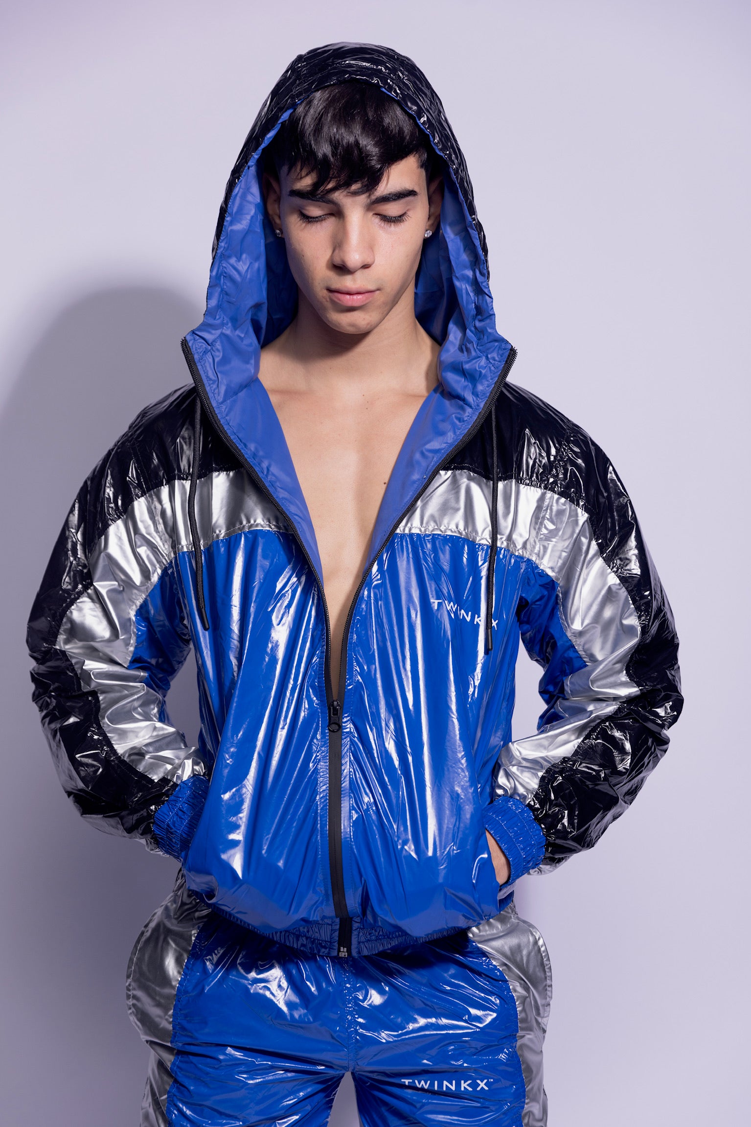 air aix jacket I sky blue I nylon PRO