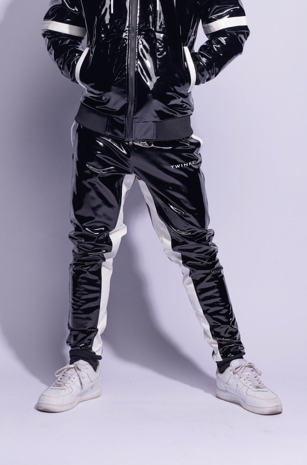 datingstar pants I black/white I pvc pro