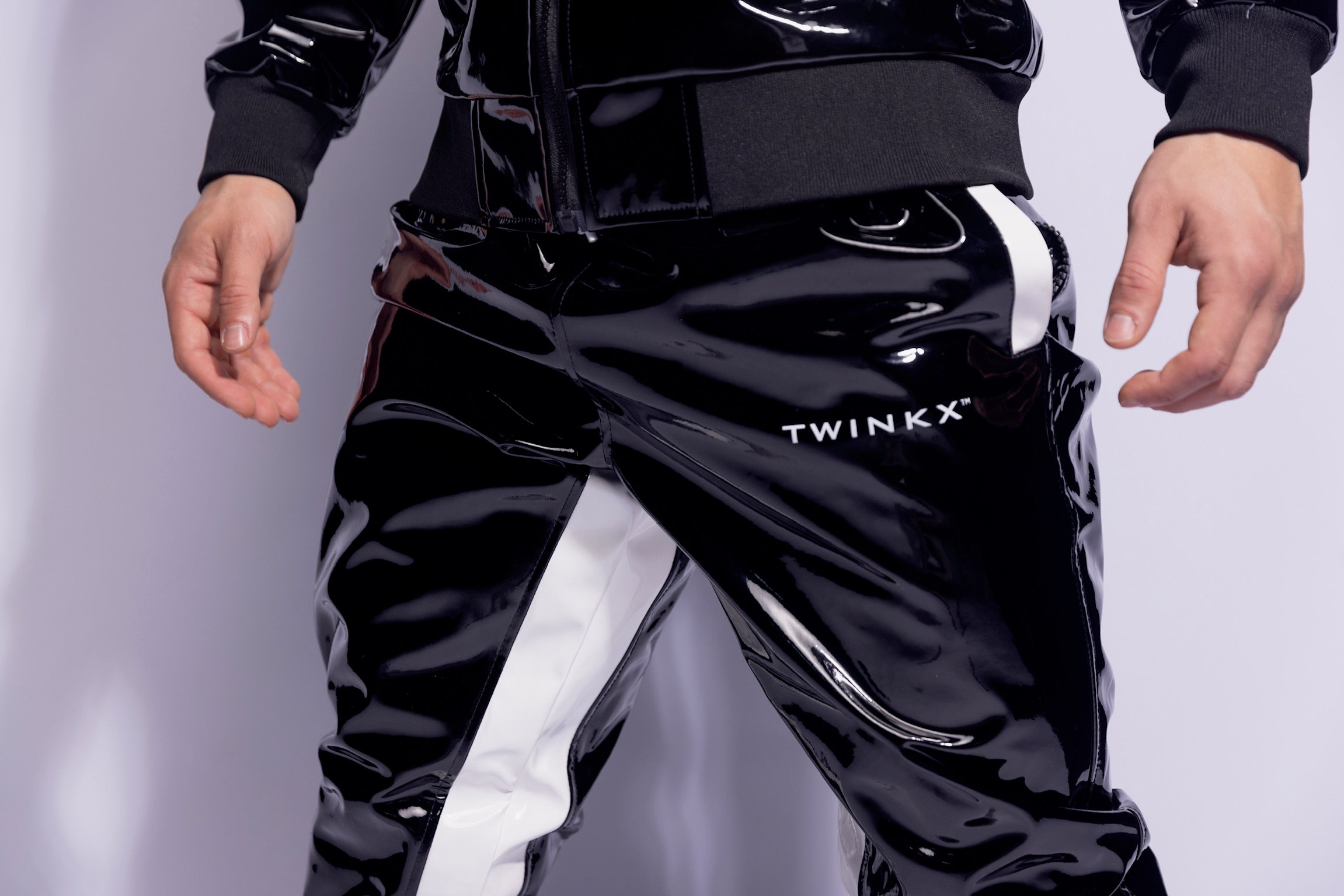 datingstar pants I black/white I pvc pro