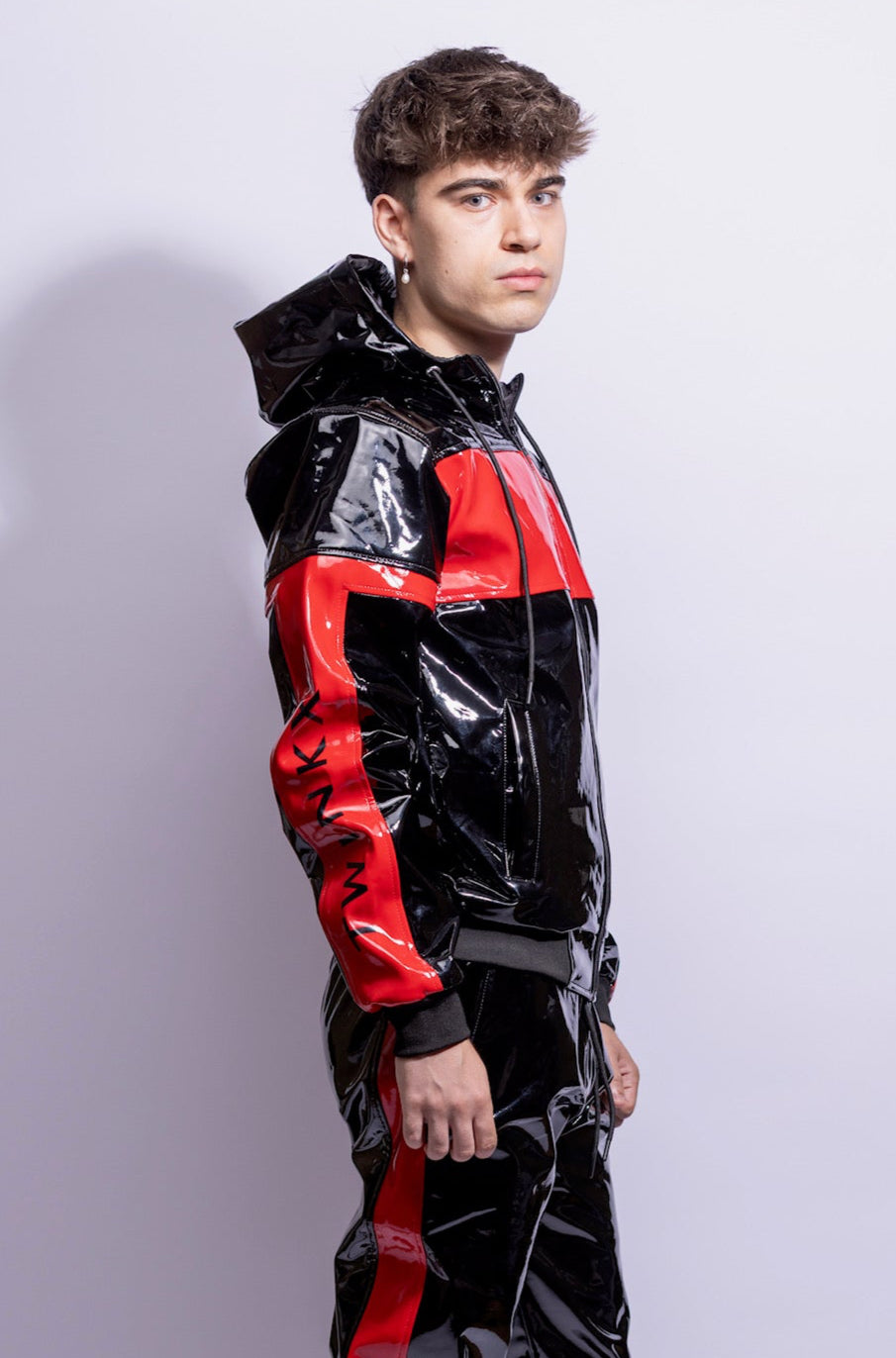 react jacket I black/red I pvc pro