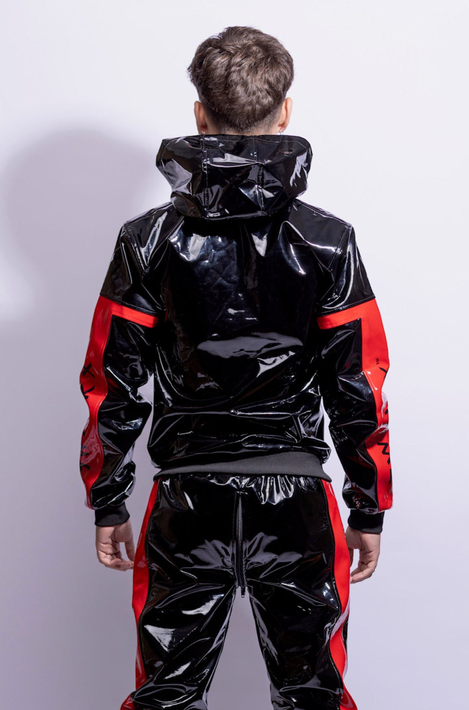 react jacket I black/red I pvc pro