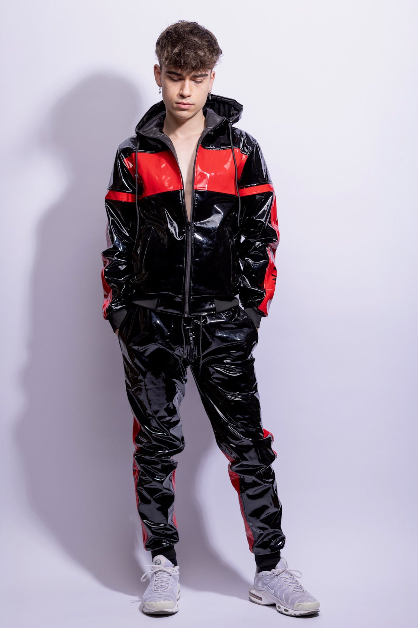 react jacket I black/red I pvc pro