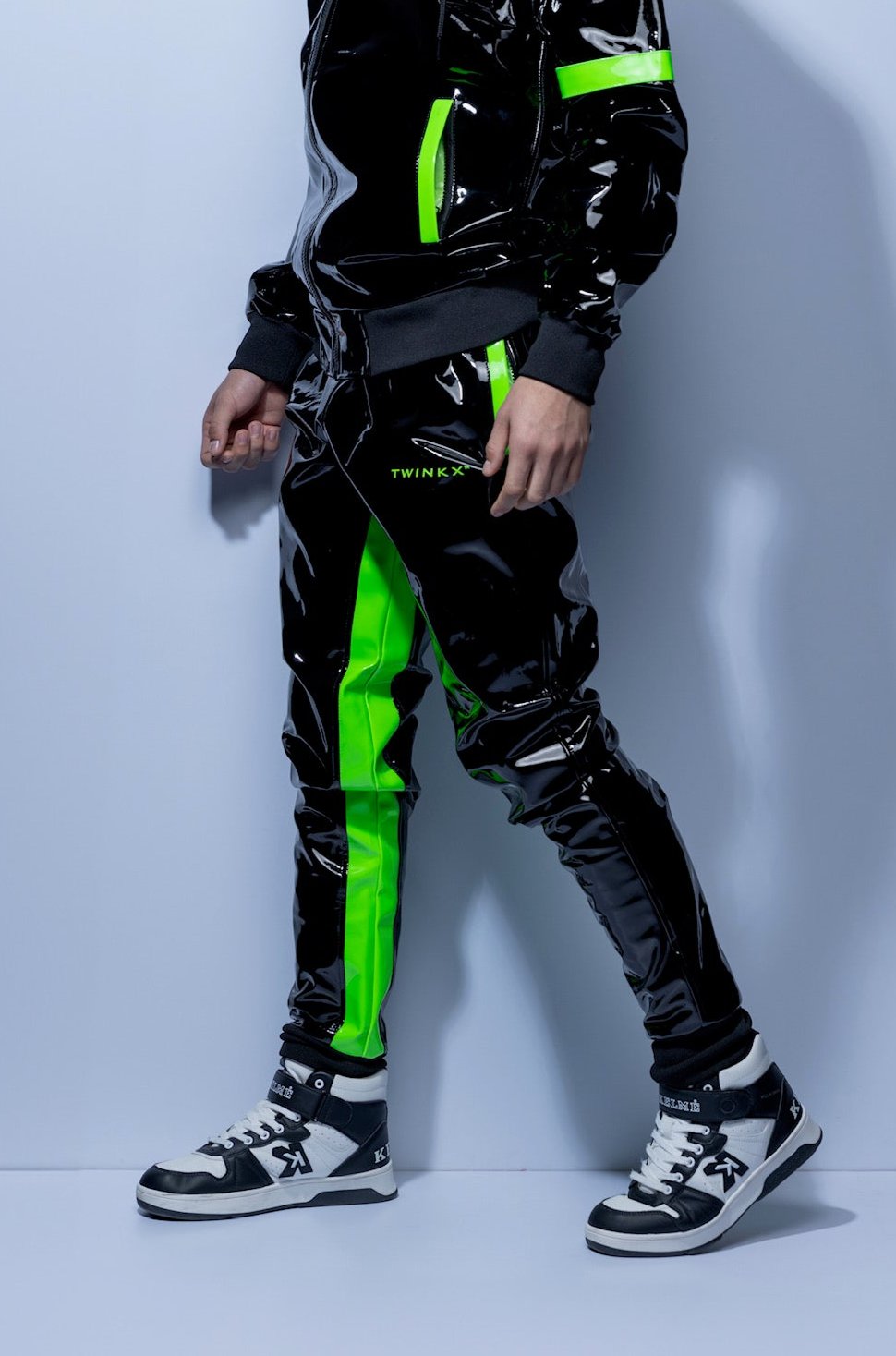 datingstar pants I black/green I pvc pro