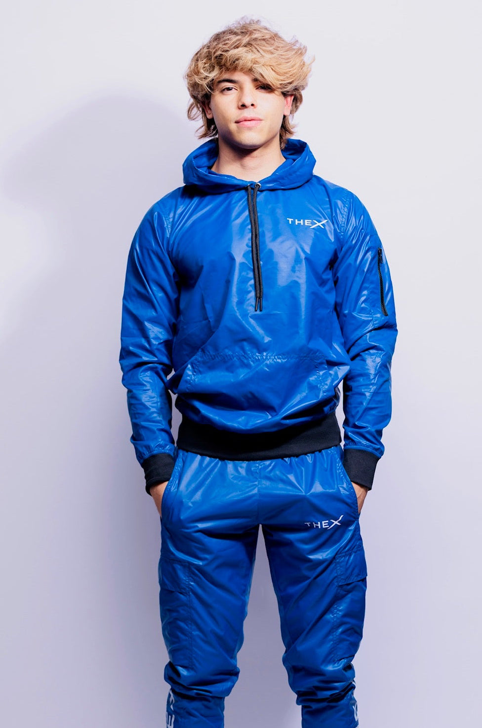 adonis hoodie I royal blue I nylon