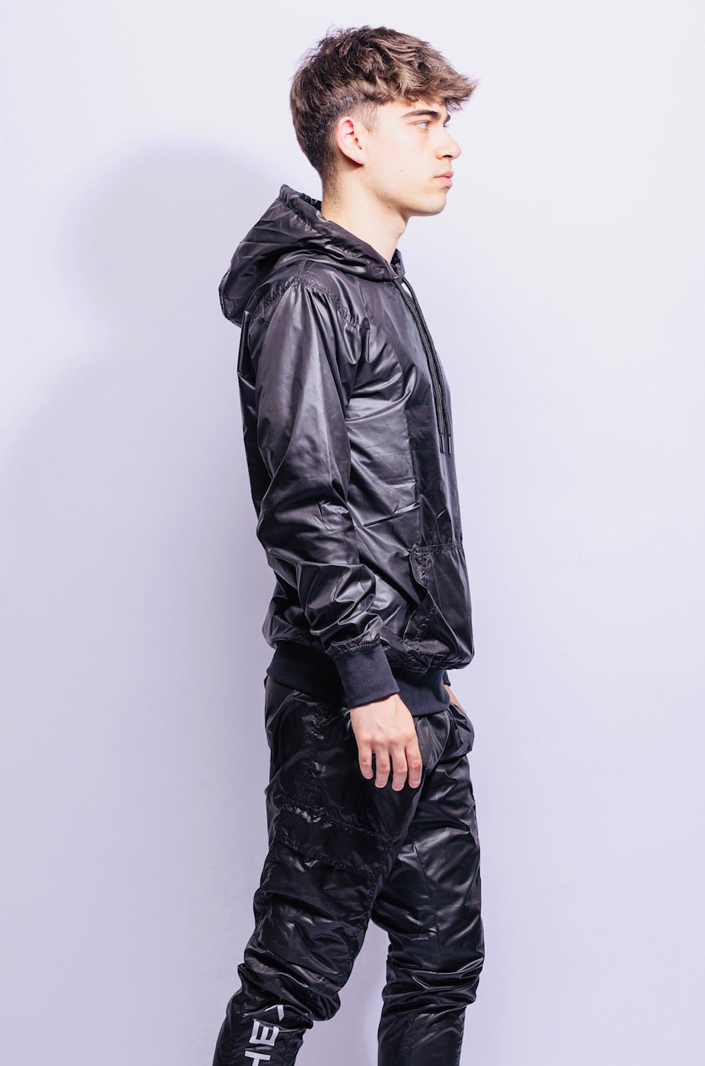 adonis hoodie I black I nylon