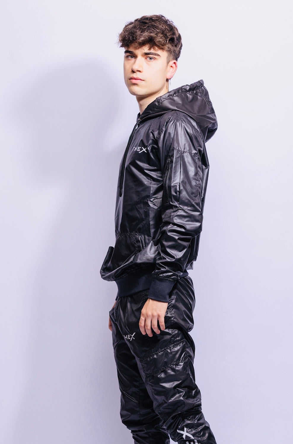 adonis hoodie I black I nylon