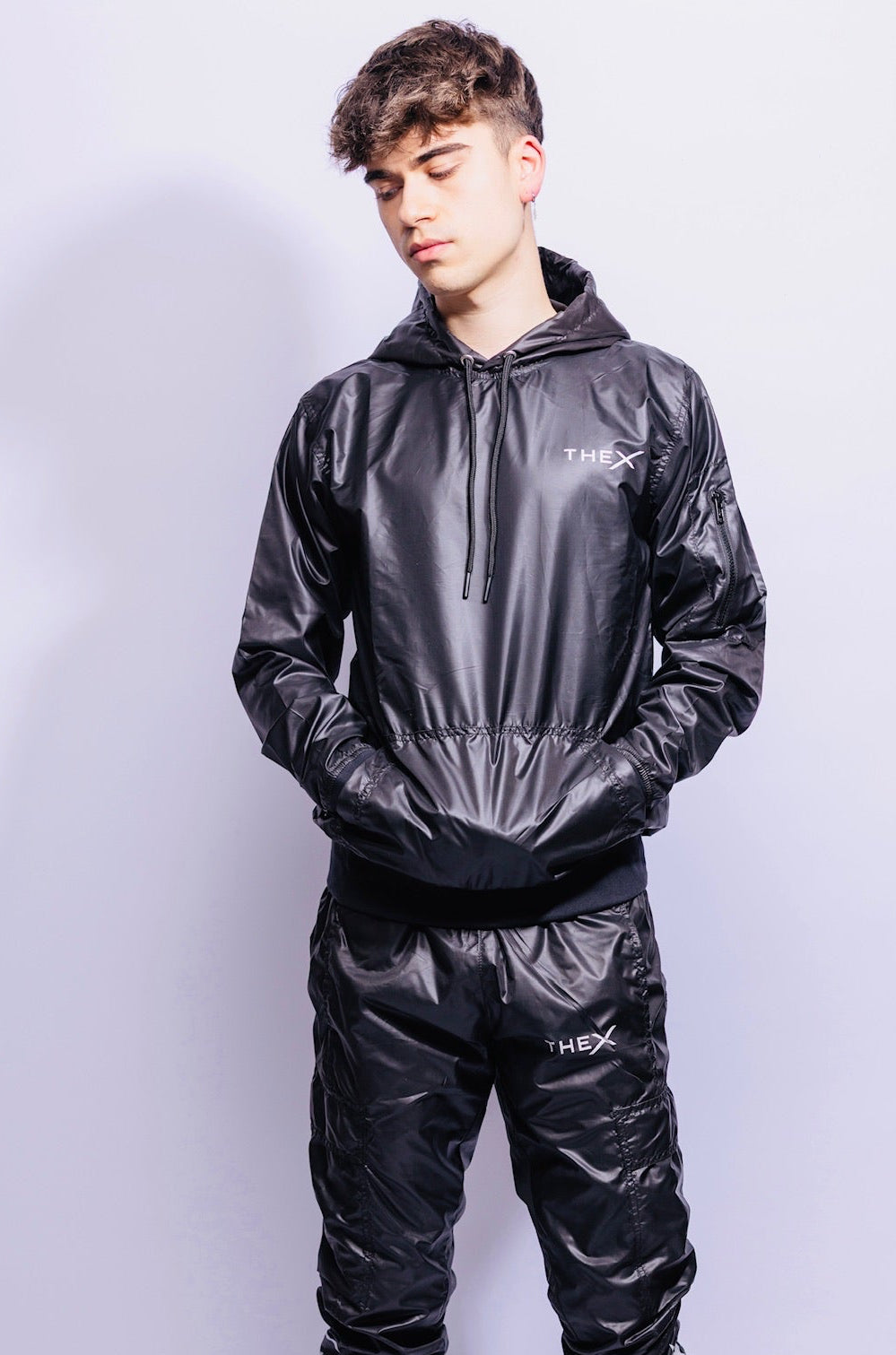 adonis hoodie I black I nylon