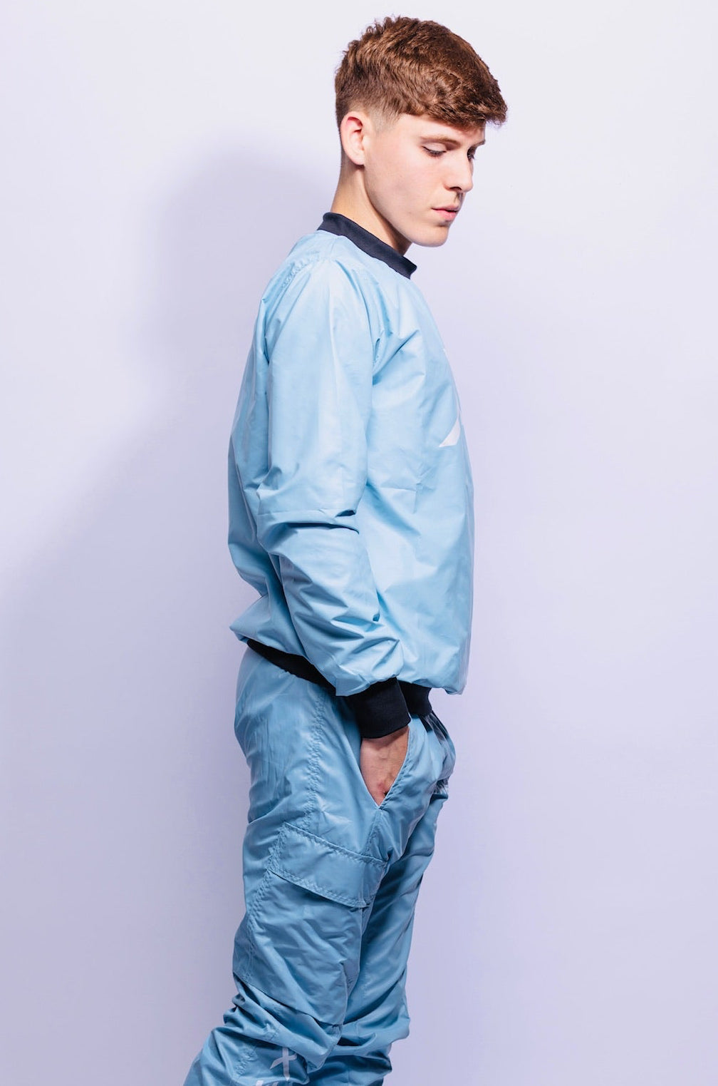 adonis pullover I baby blue I nylon